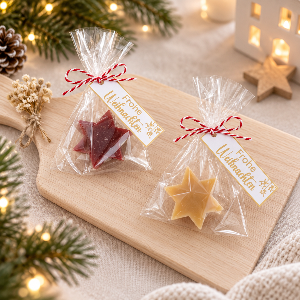 Weihnachtsseife 20 g in verschiedenen Varianten