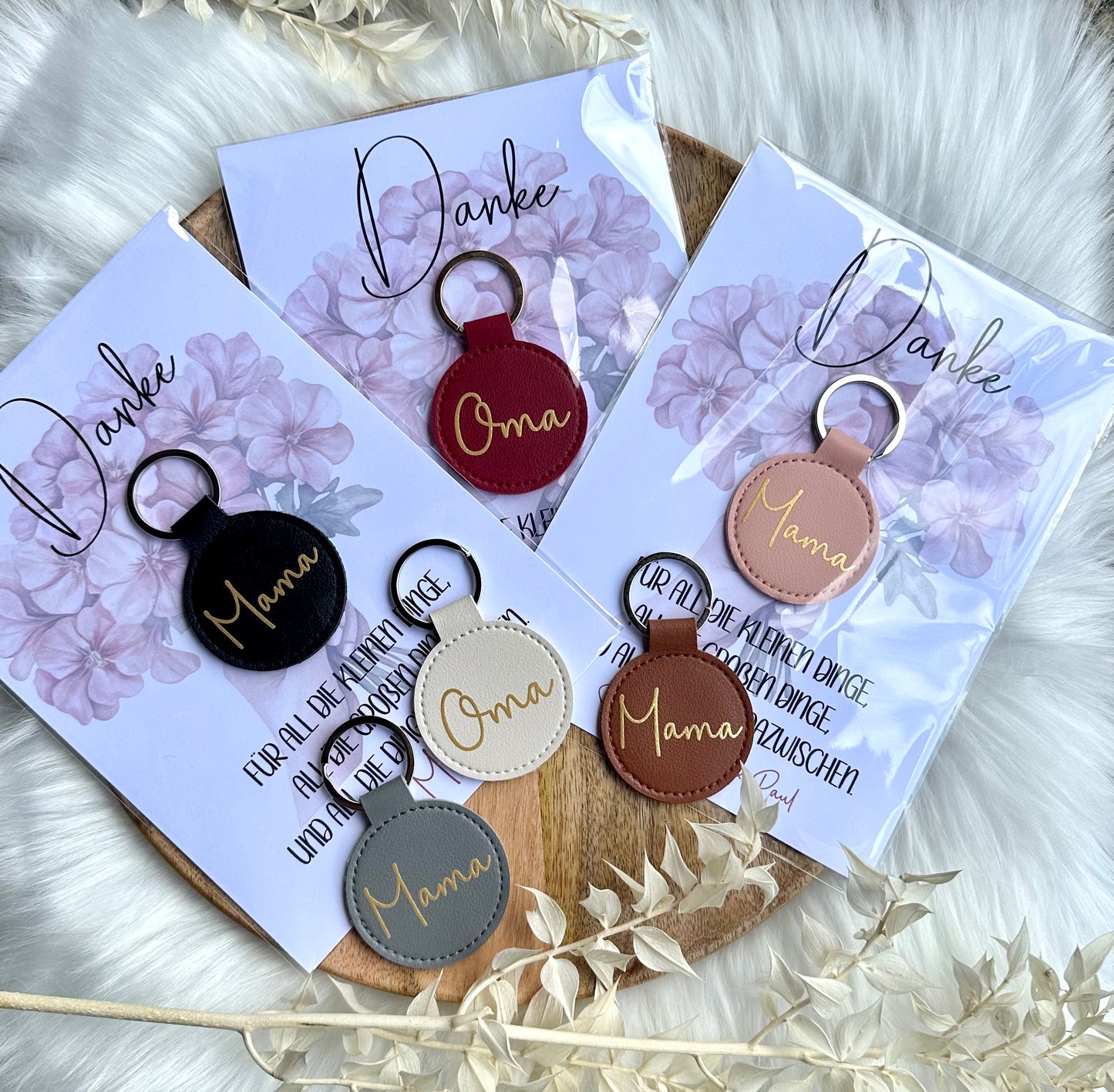 Muttertagsgeschenk - Karte mit Schlüsselanhänger
