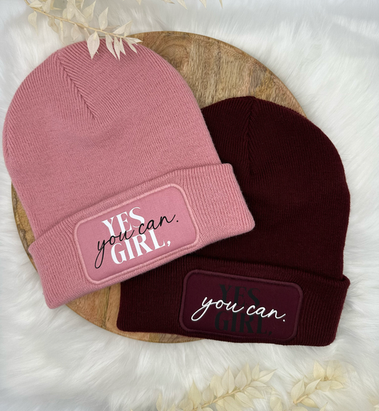 Wintermütze "Yes Girl, you can!"