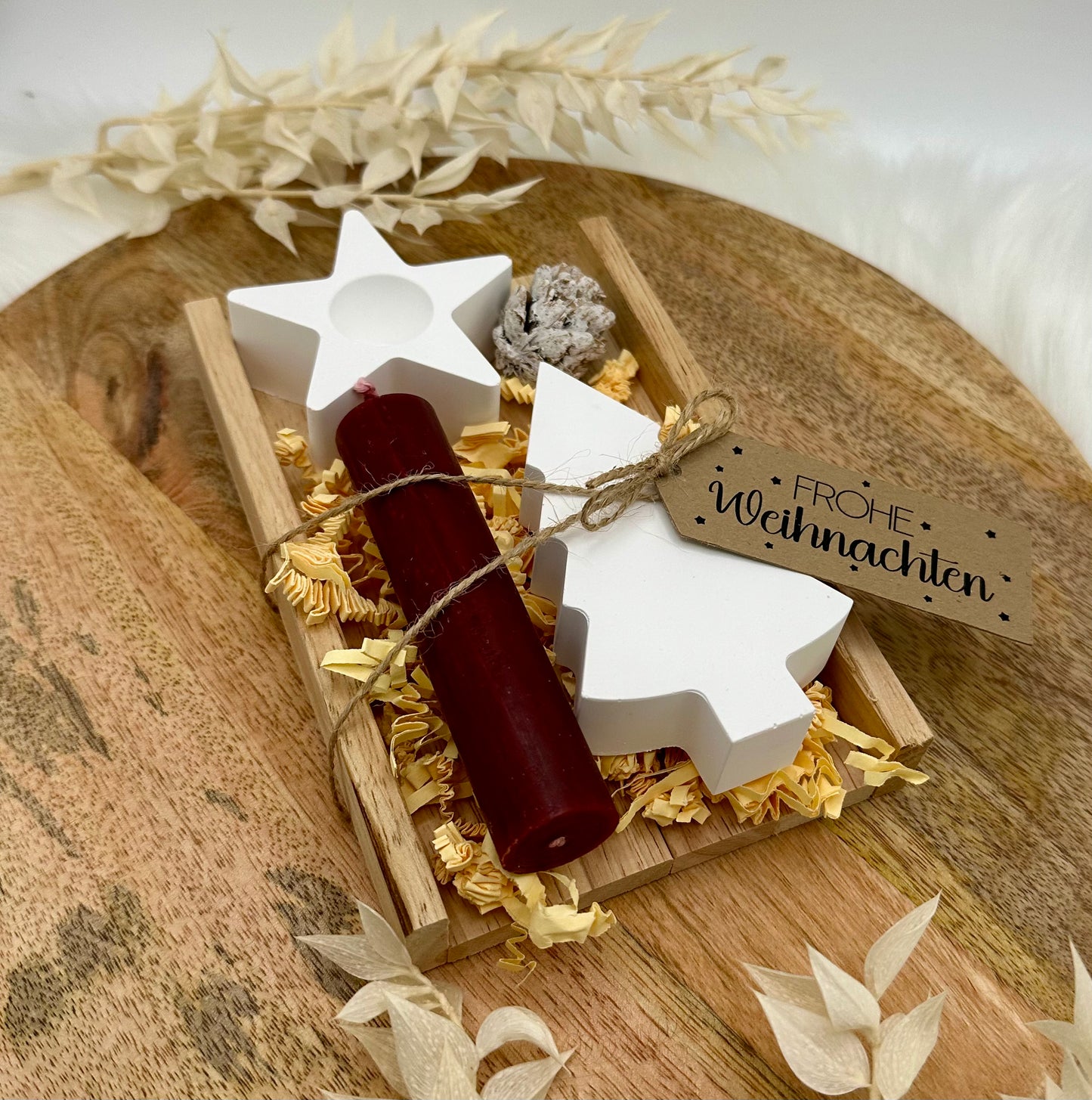 Kerzengeschenk zu Weihnachten - Wichtelgeschennk