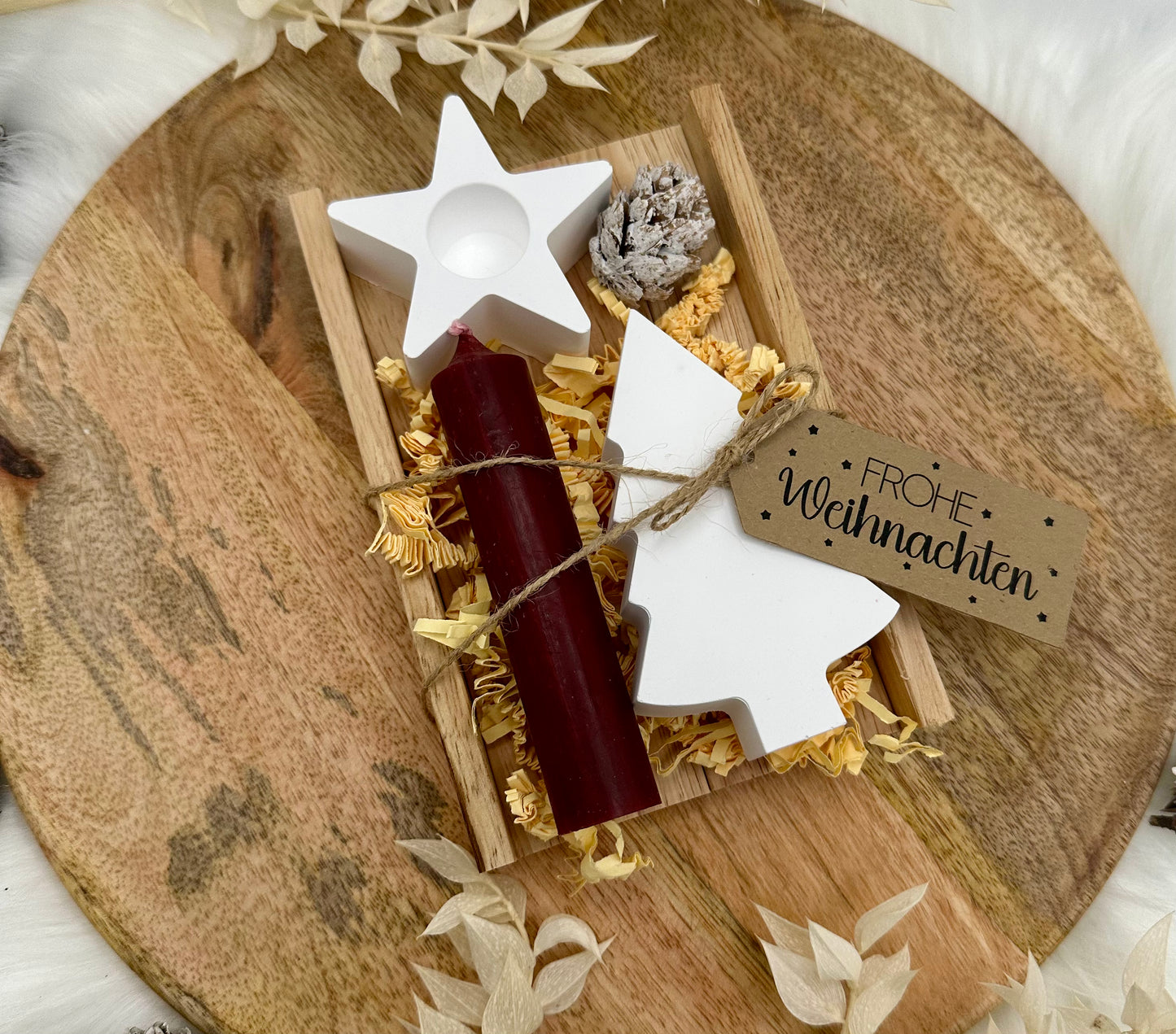 Kerzengeschenk zu Weihnachten - Wichtelgeschennk