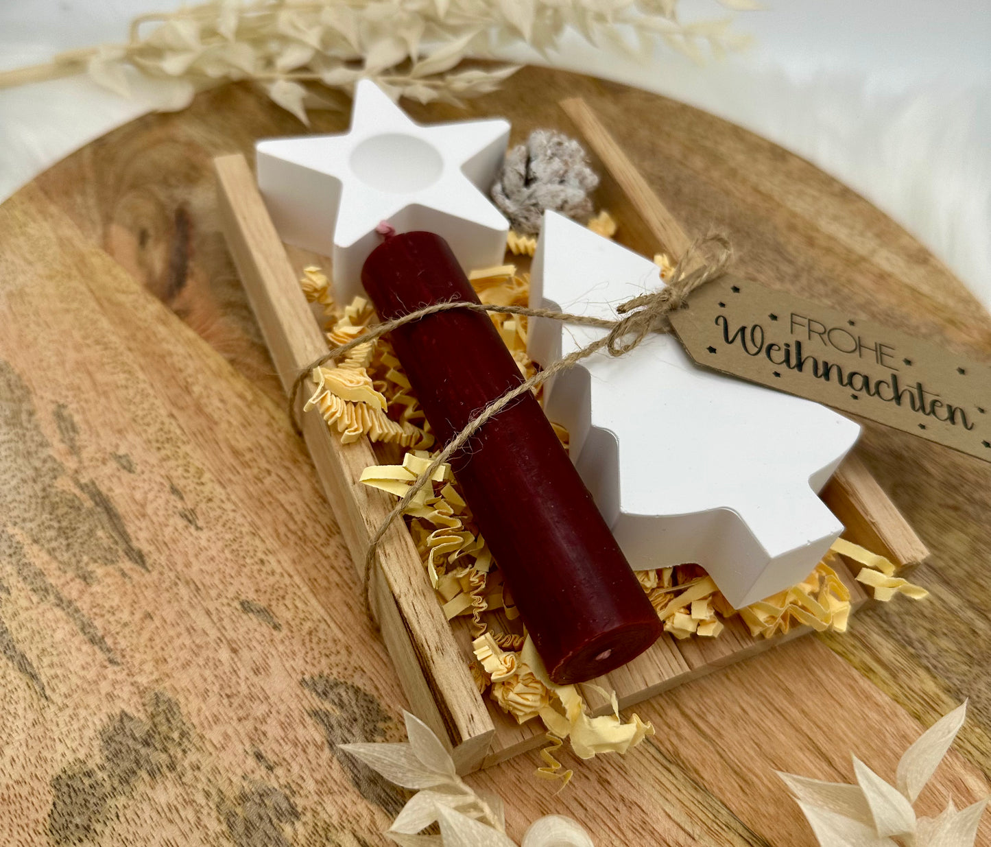 Kerzengeschenk zu Weihnachten - Wichtelgeschennk