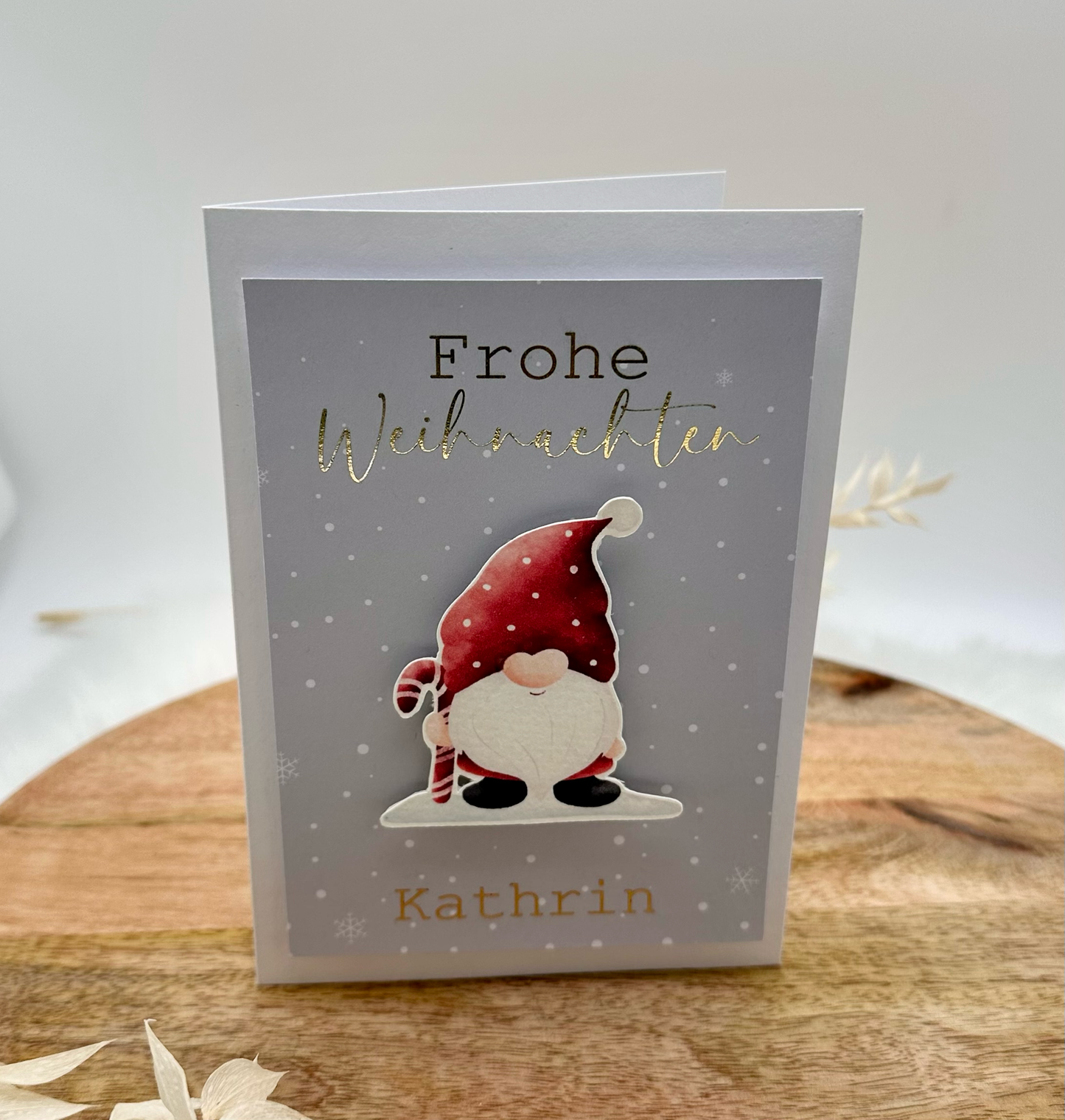 Personalisierte Weihnachtskarte 3 - lagig