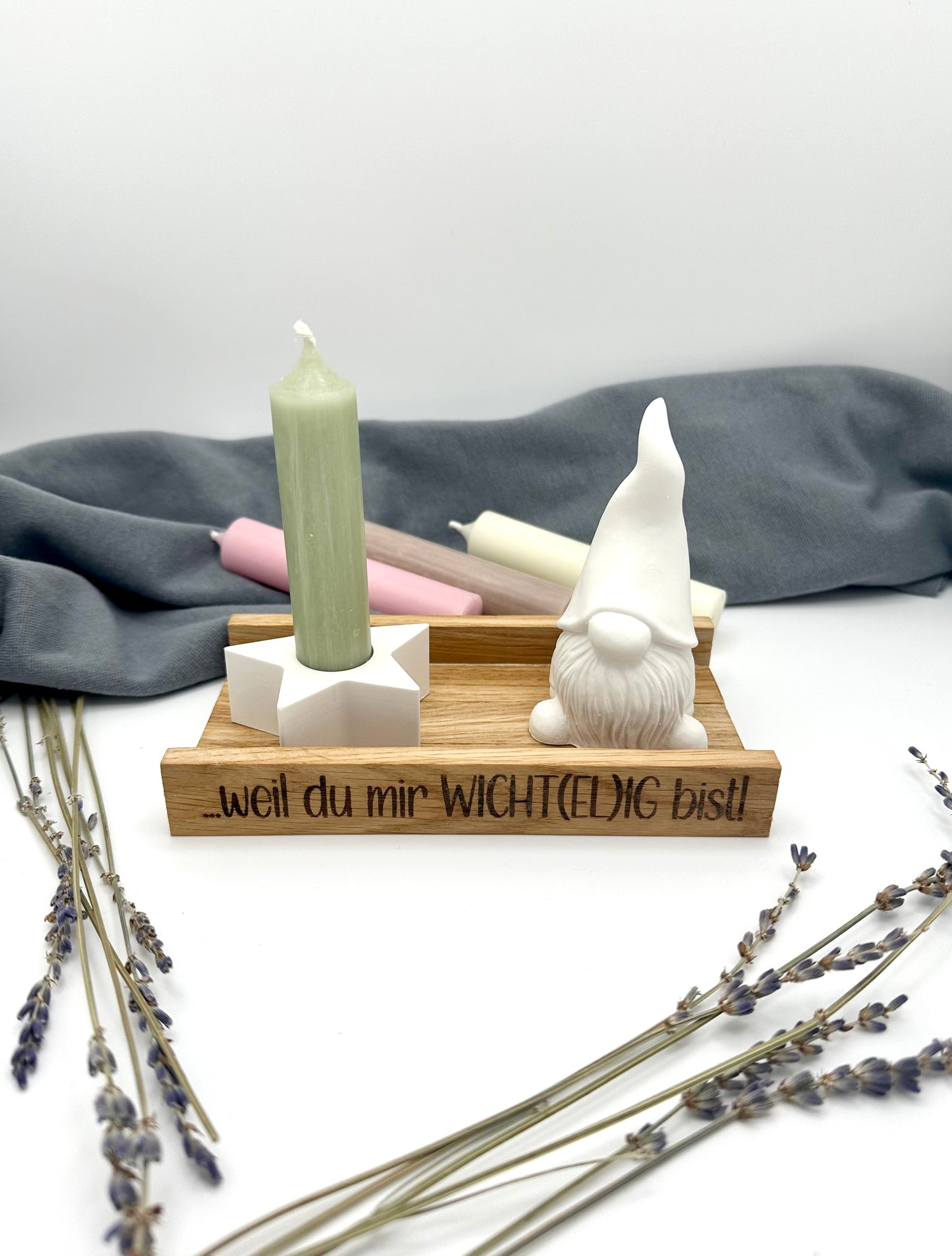 Du bist mir wichtelig - Kerzengeschenk zu Weihnachten - Wichtelgeschenk