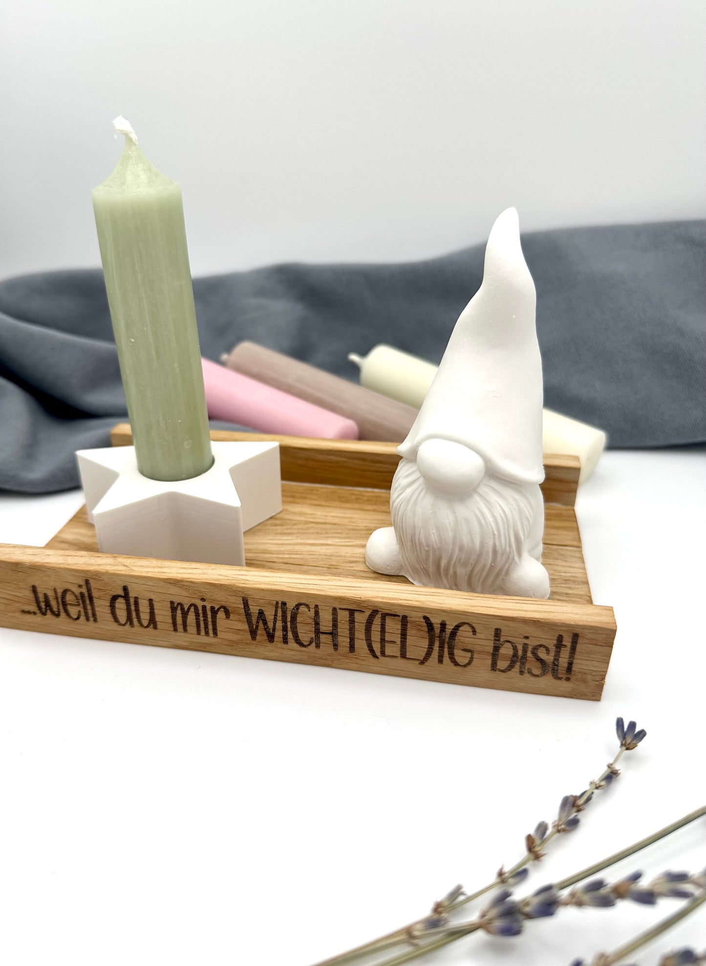 Du bist mir wichtelig - Kerzengeschenk zu Weihnachten - Wichtelgeschenk