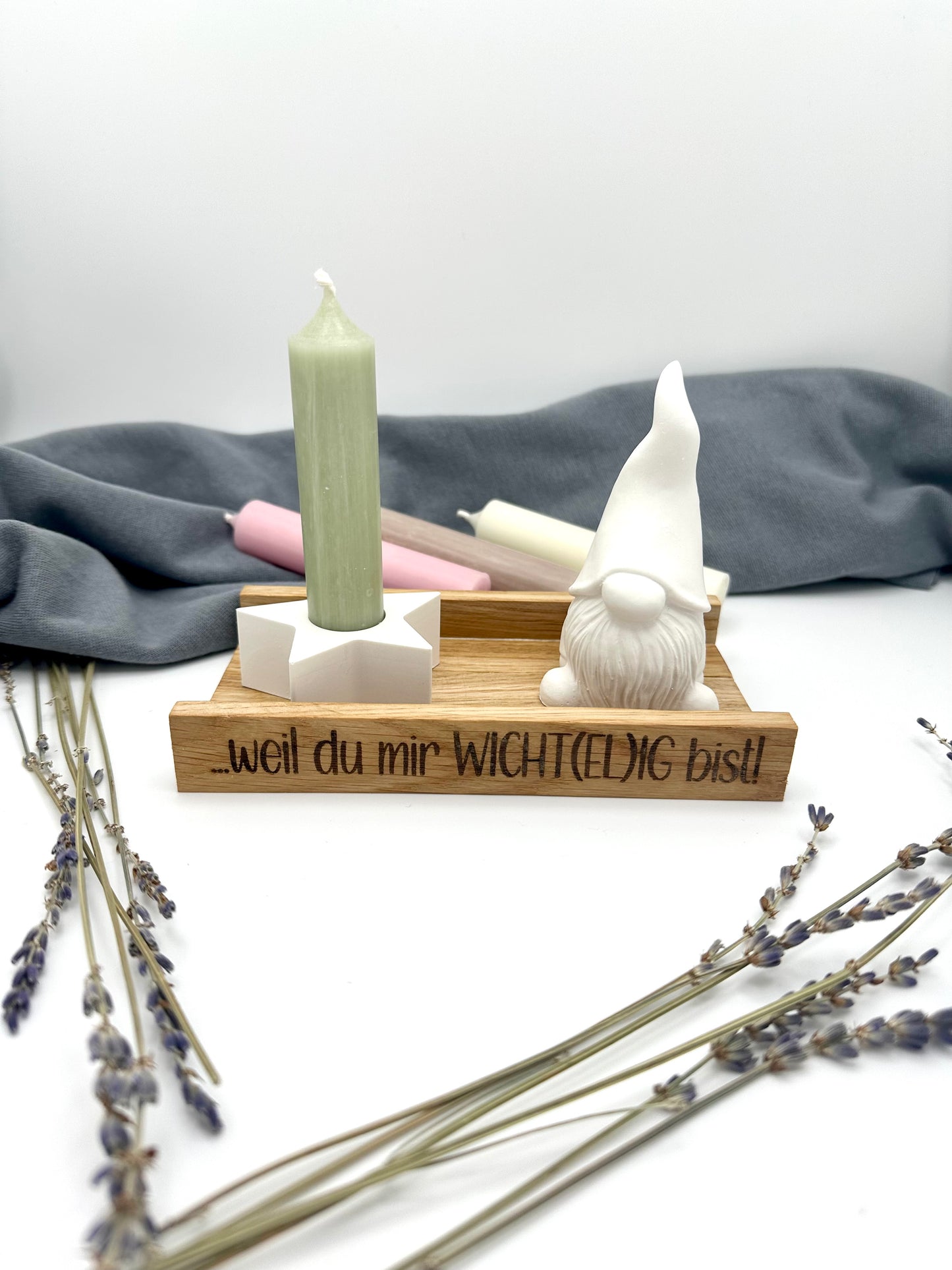 Du bist mir wichtelig - Kerzengeschenk zu Weihnachten - Wichtelgeschenk