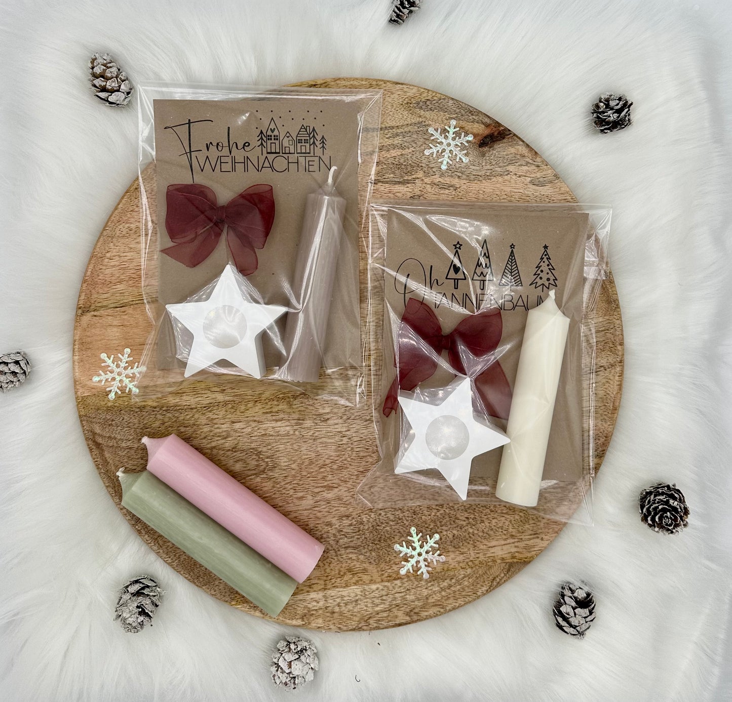 Kerzengeschenk zu Weihnachten - Wichtelgeschenk