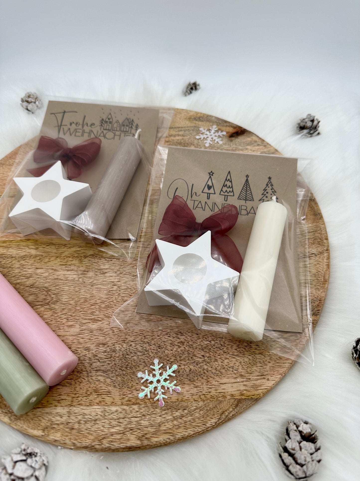 Kerzengeschenk zu Weihnachten - Wichtelgeschenk