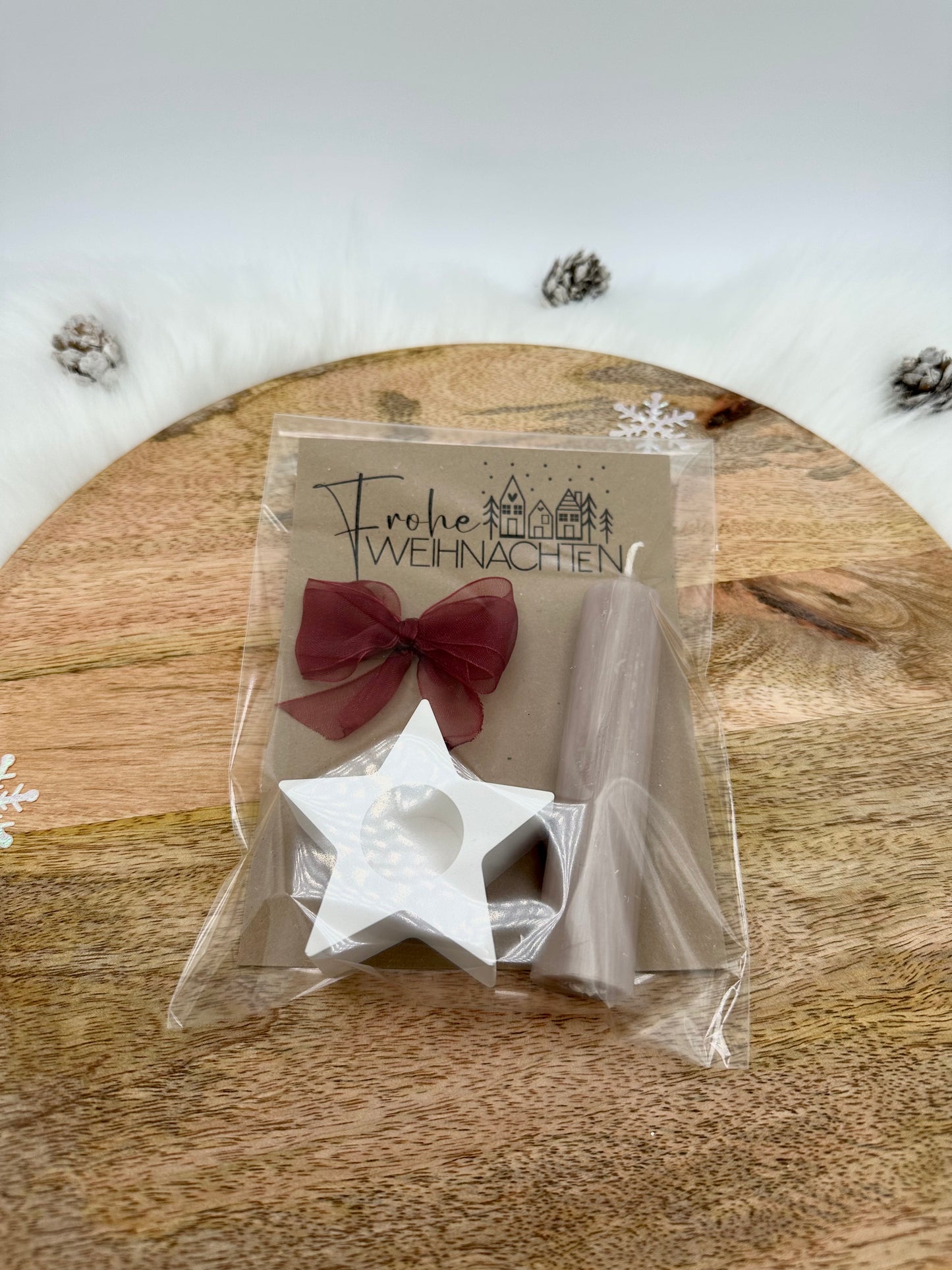 Kerzengeschenk zu Weihnachten - Wichtelgeschenk