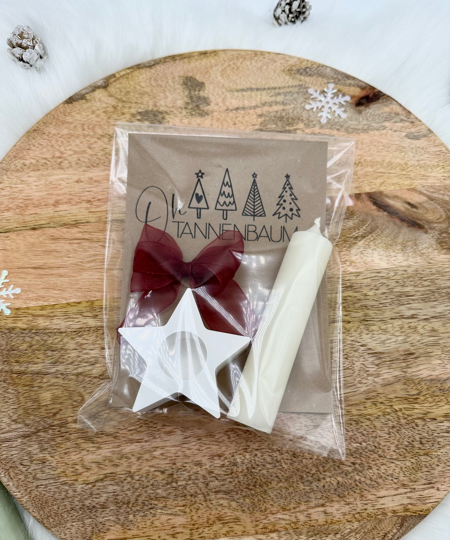 Kerzengeschenk zu Weihnachten - Wichtelgeschenk