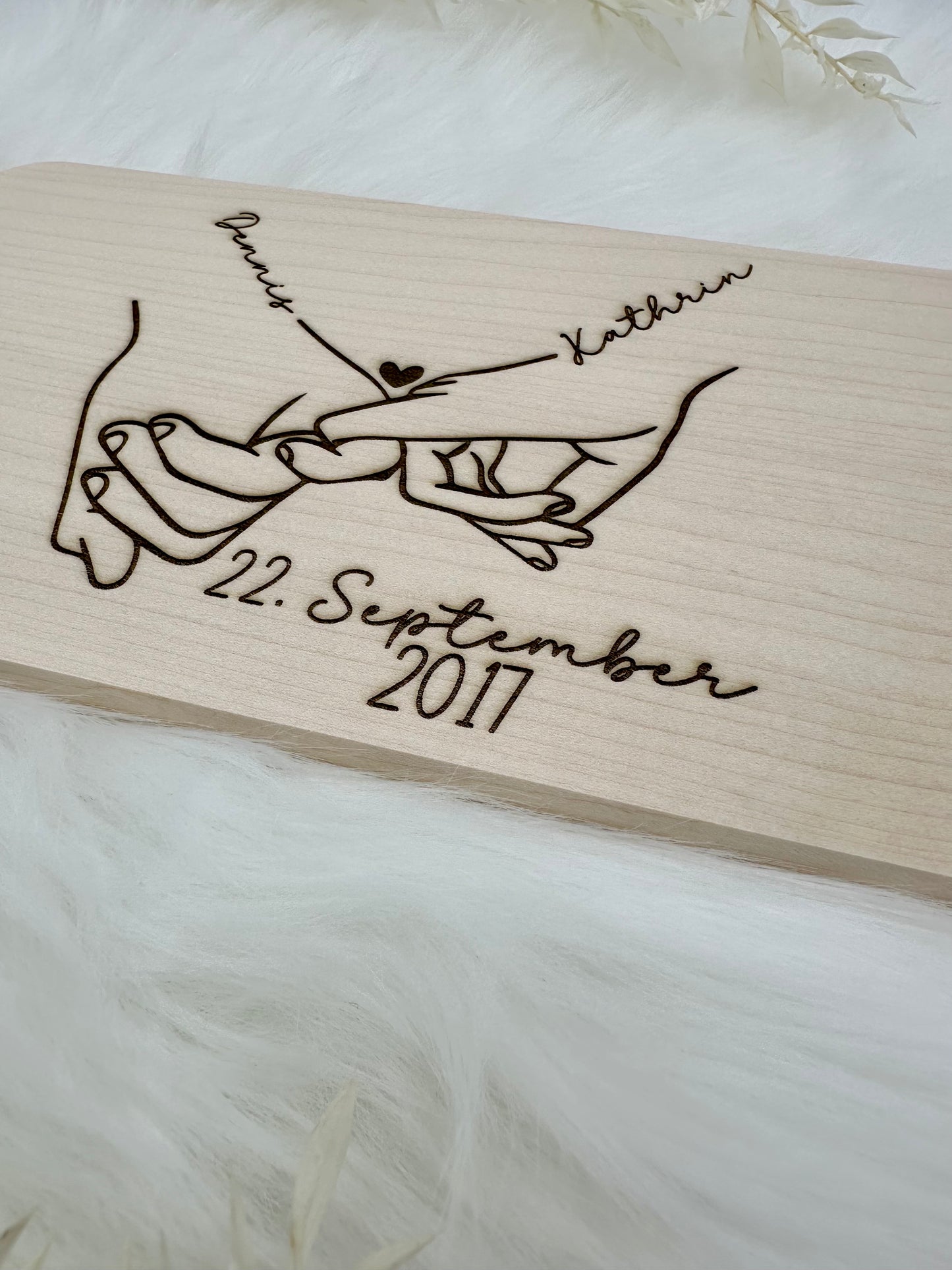 Valentinstagsgeschenk für Paare. Individuelle Gravur. Geschenk für Partnerin - Geschenk für Paare