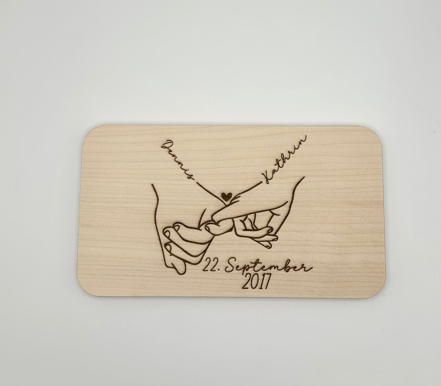 Geschenk Valentinstag - Dekobrettchen für Paare