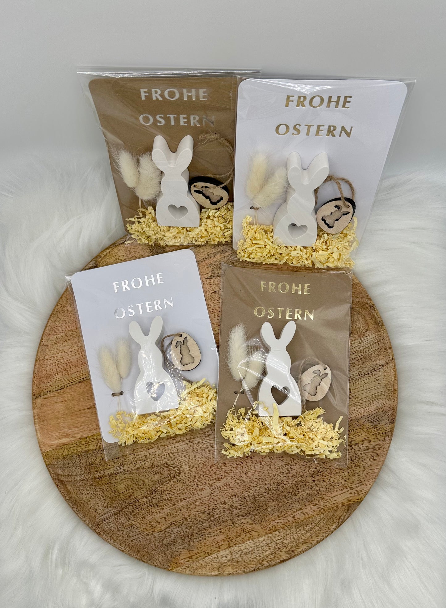 Ostermitbringsel mit Osterhase aus Gießpulver, individuelle Geschenke zu Ostern, Frühling