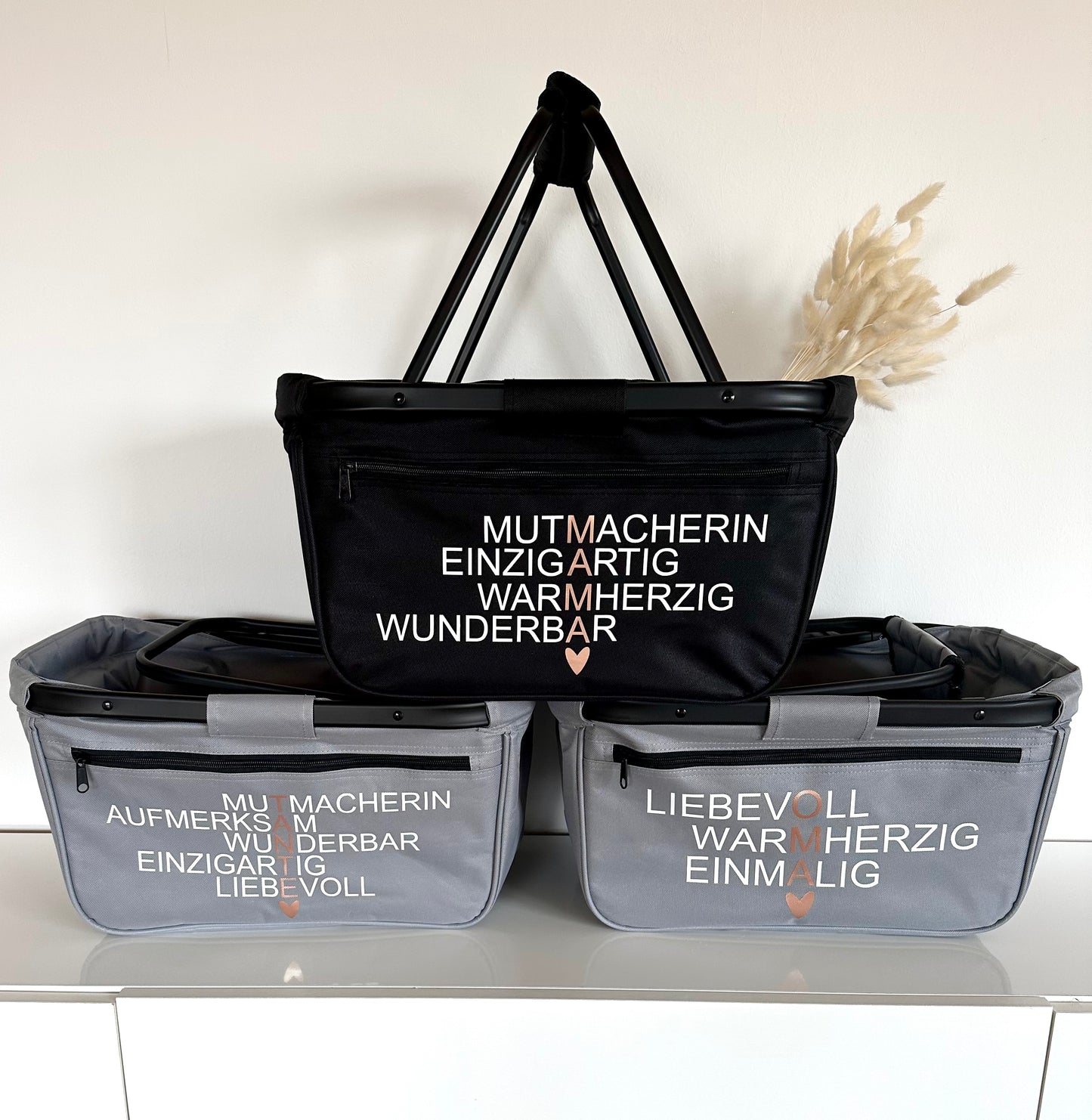 Einkaufskorb mit Aufdruck "Mama"