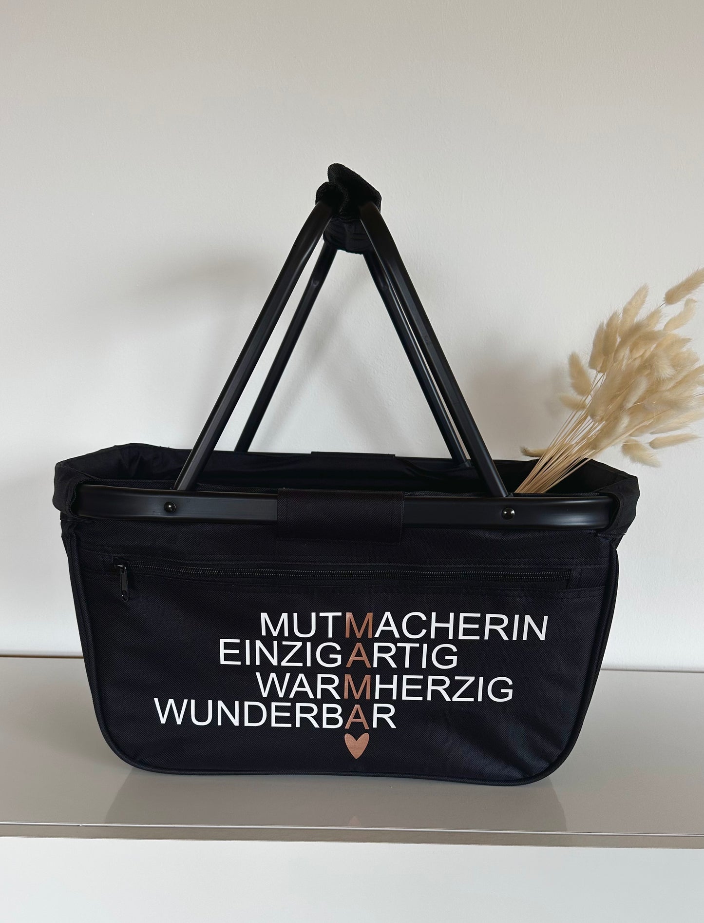 Einkaufskorb mit Aufdruck "Mama"