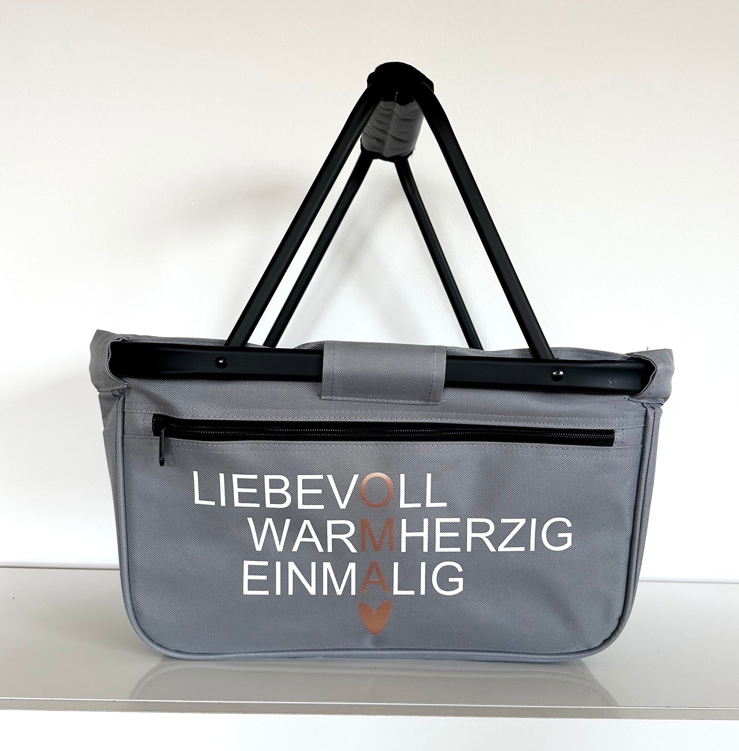 Einkaufskorb mit Aufdruck "Mama"