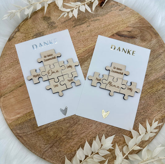 Karte Mama Puzzle | Muttertagsgeschenk