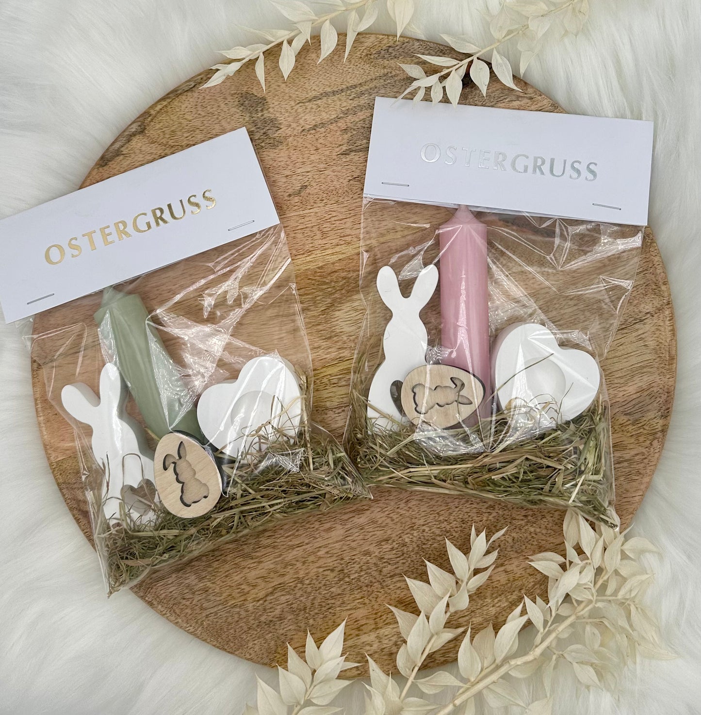 Kleinigkeit zu Ostern mit Prägung | Kerzengeschenk zu Ostern