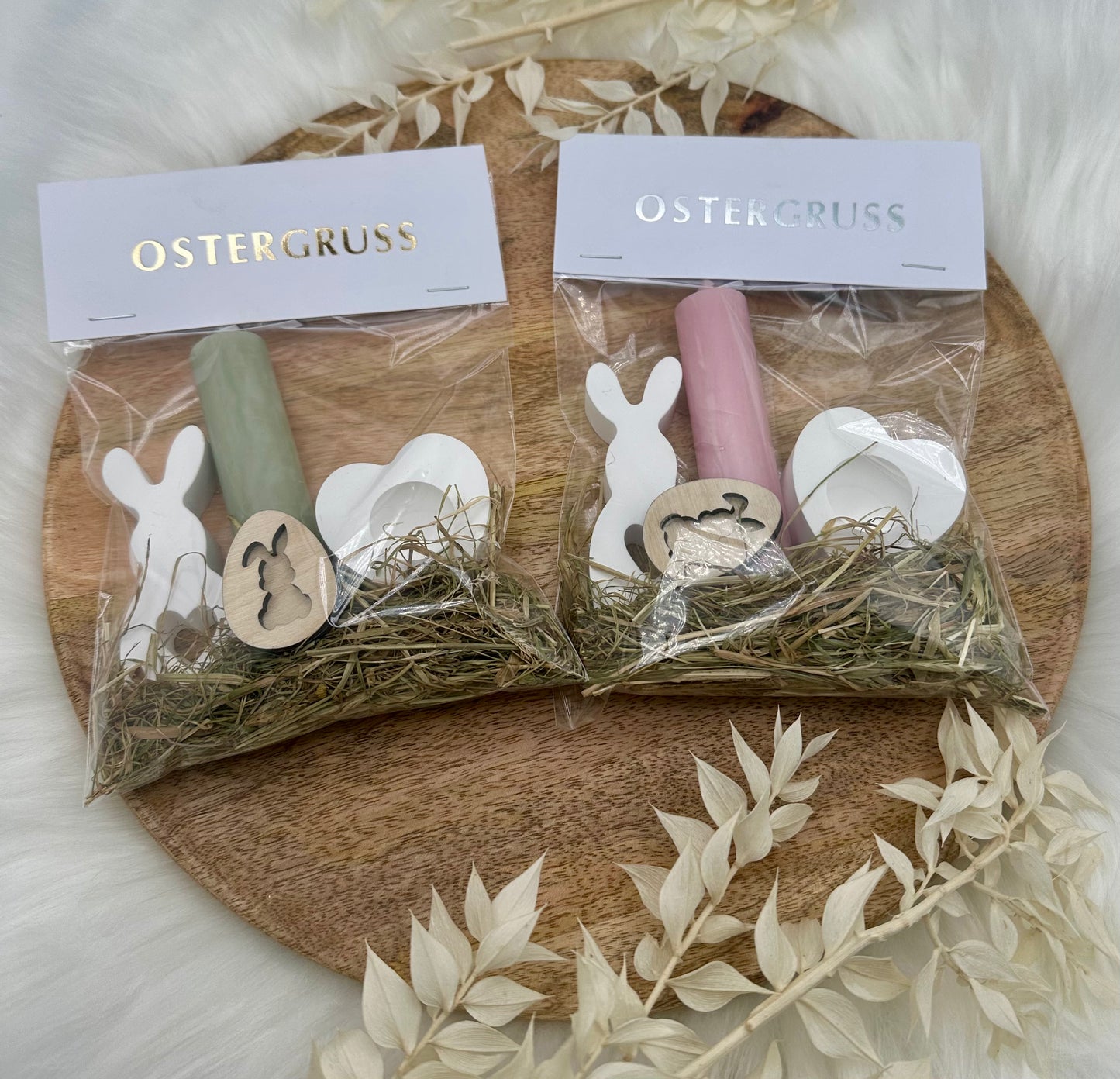Kleinigkeit zu Ostern mit Prägung | Kerzengeschenk zu Ostern