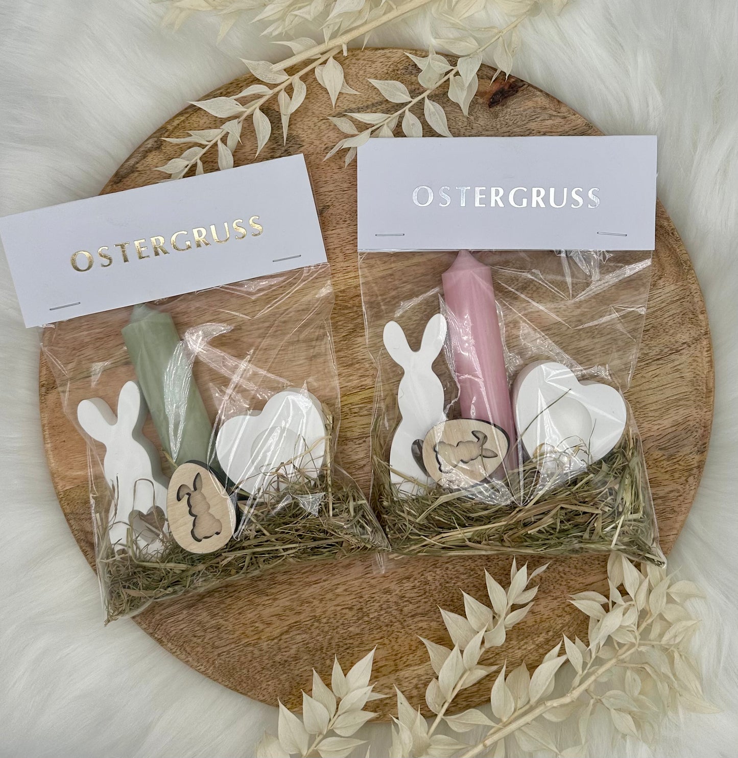 Kleinigkeit zu Ostern mit Prägung | Kerzengeschenk zu Ostern