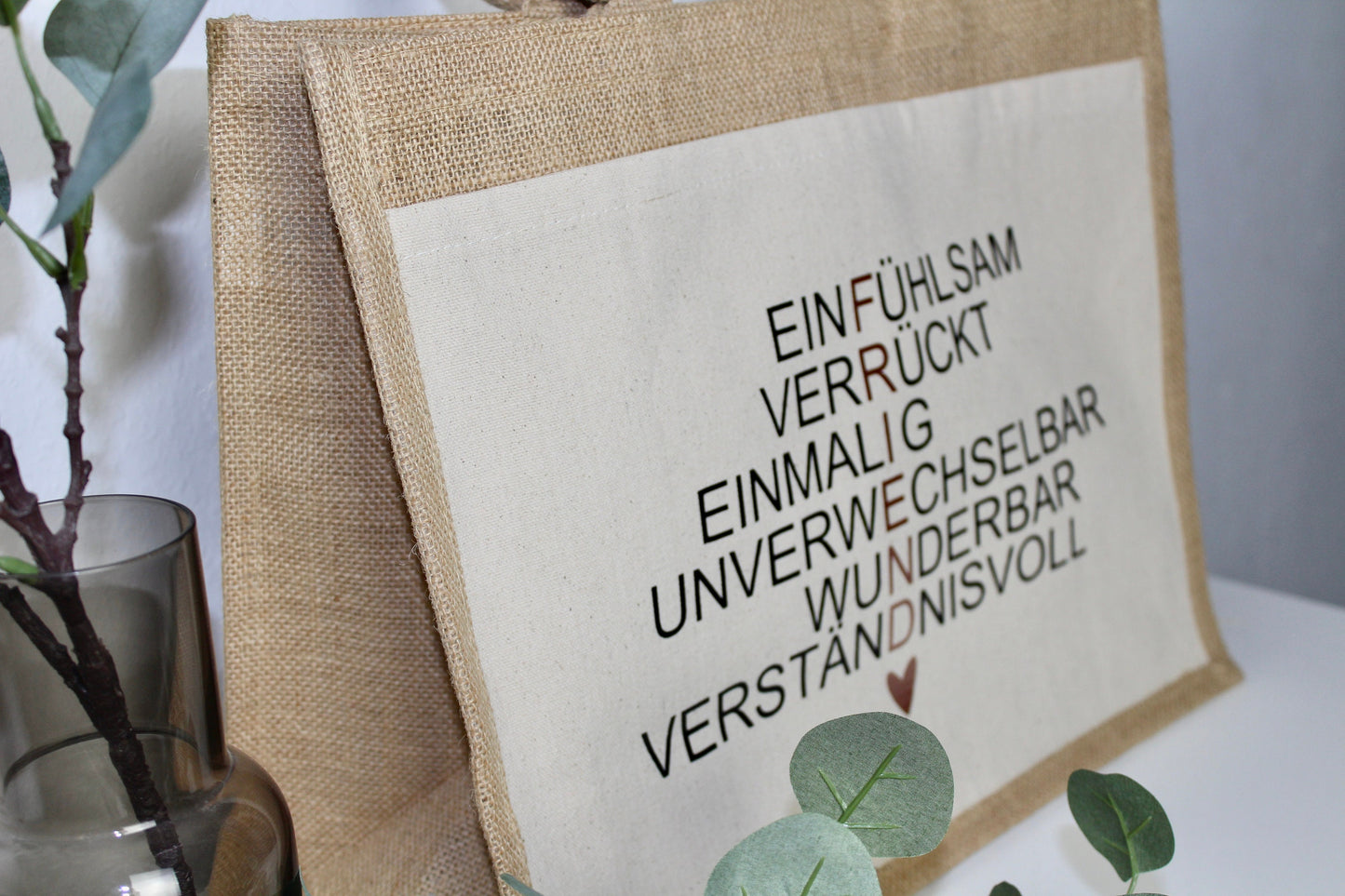 Jutetasche Friend , Einkaufstasche, Geschenk für beste Freundin, Geschenkidee