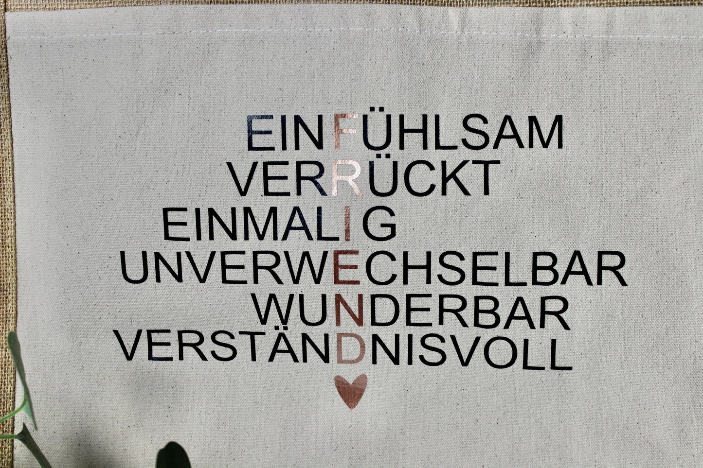 Jutetasche Friend , Einkaufstasche, Geschenk für beste Freundin, Geschenkidee