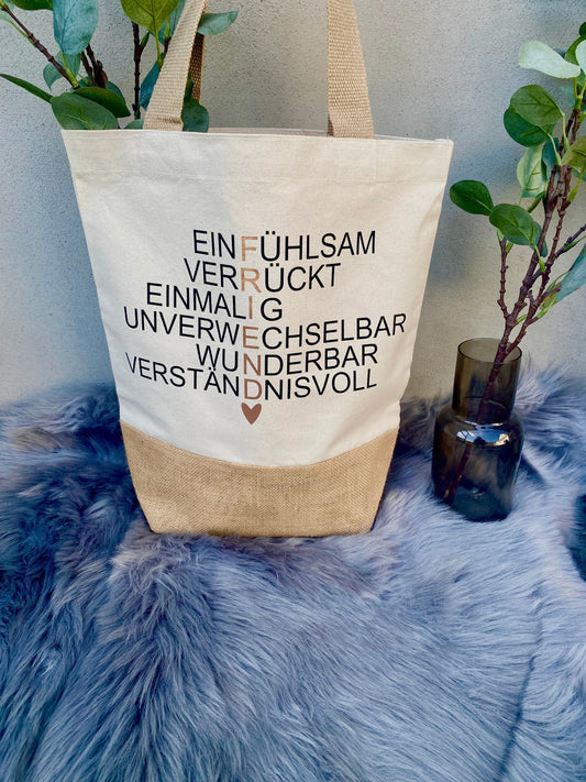 Baumwolltasche Friend