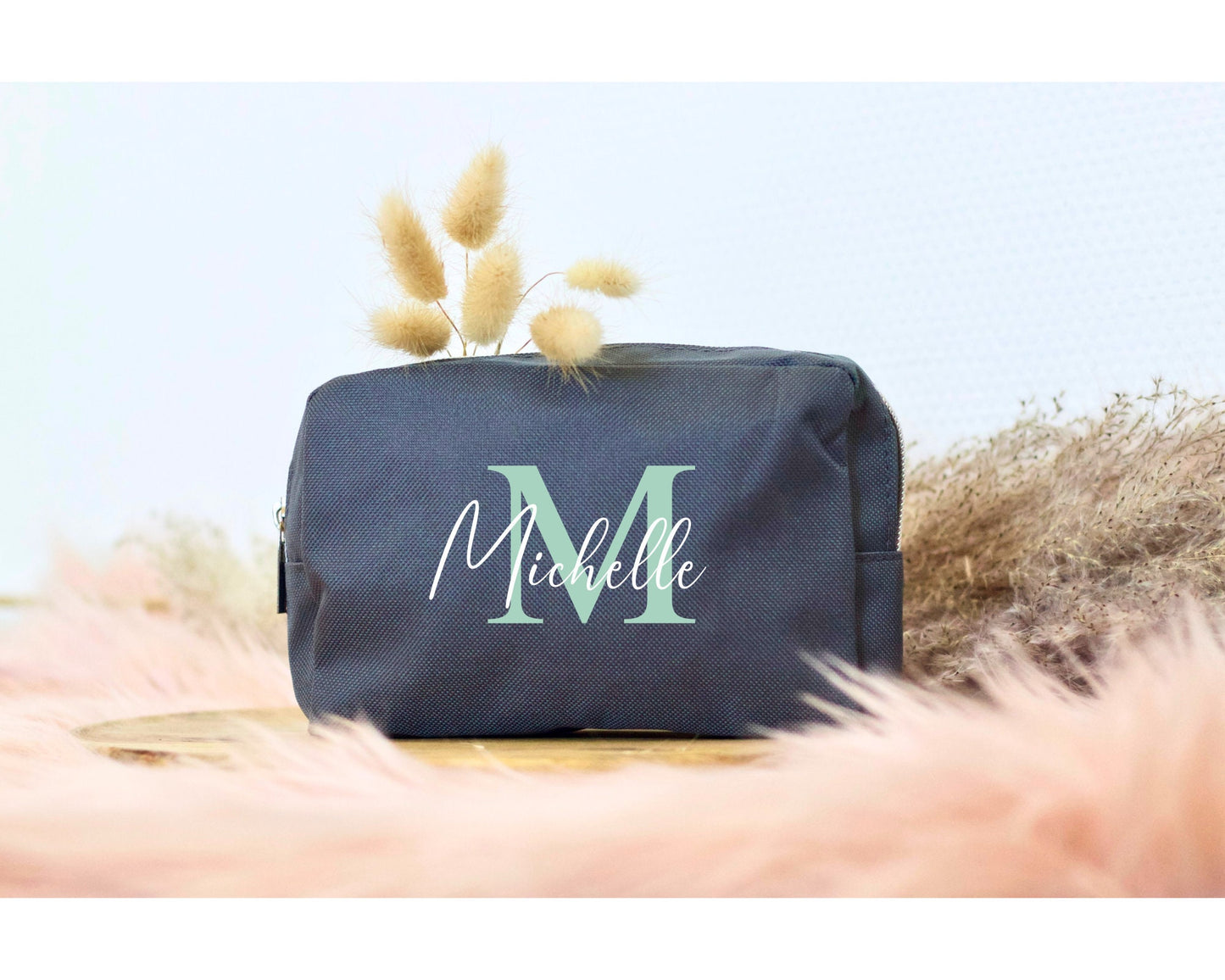 Personalisierte Kosmetiktasche - Tasche mit Namen - Kulturbeutel - Geschenk Valentinstag - Muttertag - Reiseorganizer