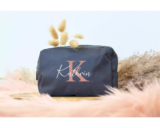 Personalisierte Kosmetiktasche - Tasche mit Namen - Kulturbeutel - Geschenk Valentinstag - Muttertag - Reiseorganizer