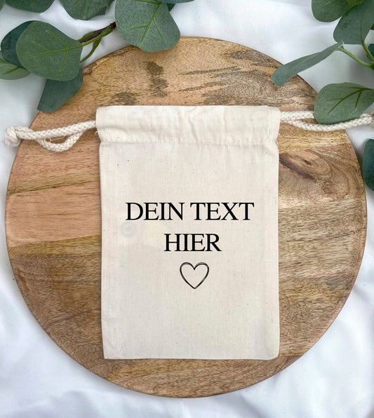 Personalisierter Geschenkbeutel - Beutel mit Wunschmotiv - Geschenkverpackung - Stoffbeutel mit personalisierung