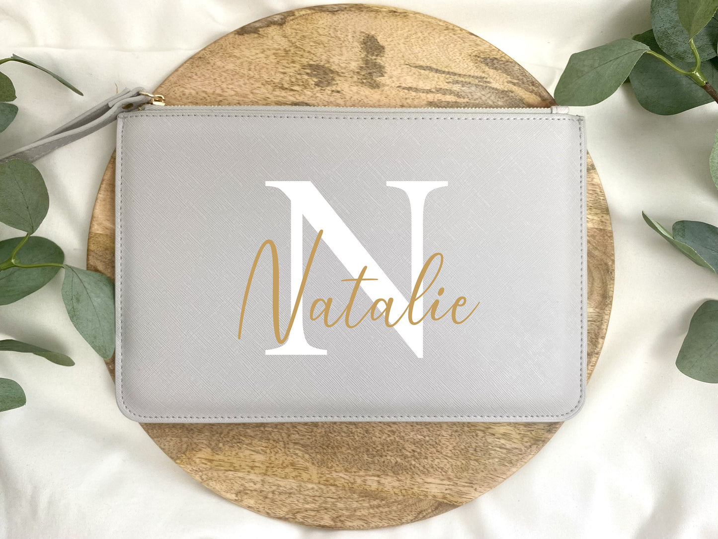 Personalisierte Tasche - Clutch Tasche - Täschchen - Kunstleder - Lederlook  - Reiseorganizer - Kosmetiktasche - Organizer