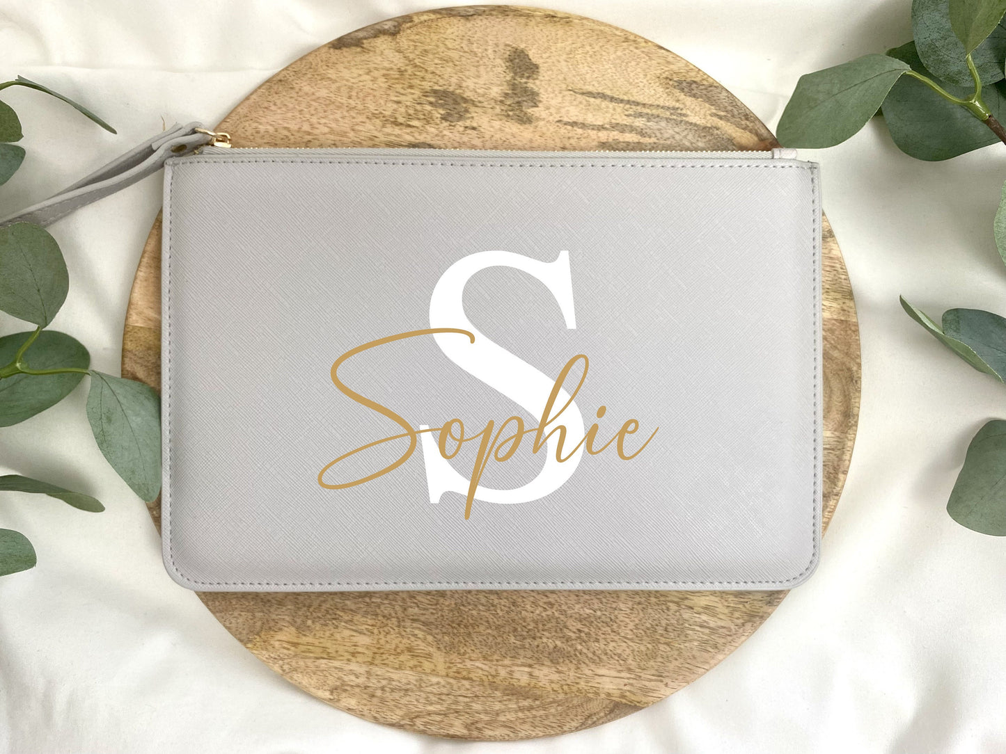 Personalisierte Tasche - Clutch Tasche - Täschchen - Kunstleder - Lederlook  - Reiseorganizer - Kosmetiktasche - Organizer