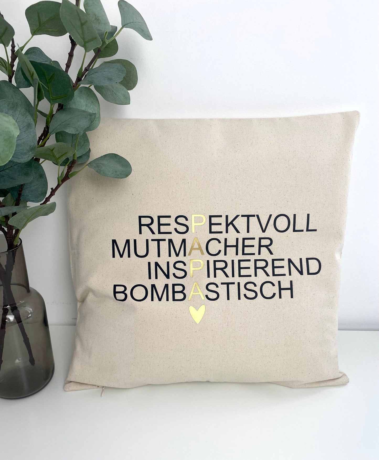 Kissenhülle Geschenk Papa oder Opa - Geschenk für Papa - Geschenk für Opa - Kissen Papa - Kissen Opa - Weihnachtsgeschenk Papa Opa