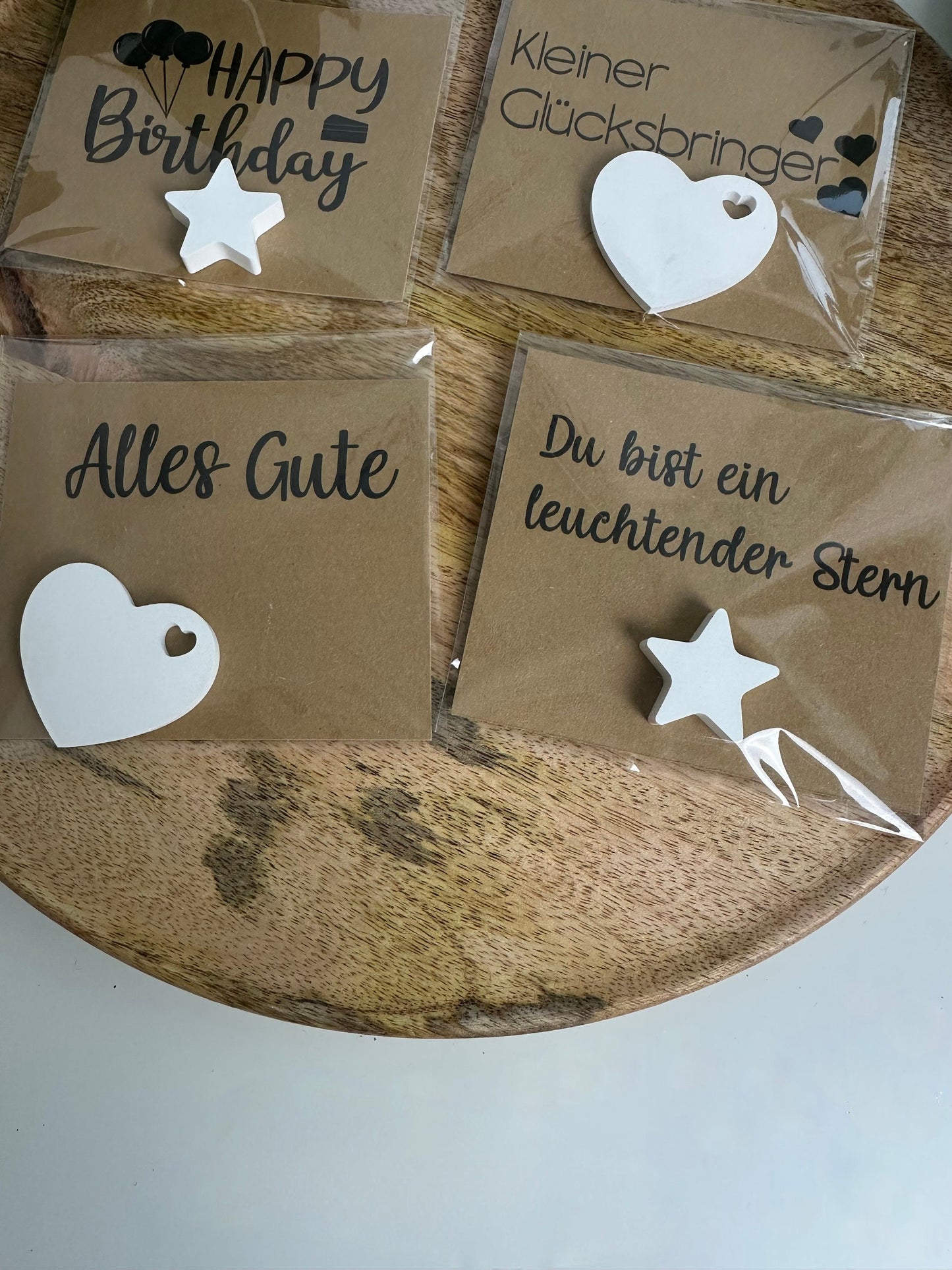 Geburtstagsgeschenk - Geburtstagsgruß - mini Geschenk - Mitbringsel - Geschenkidee mit Spruch - personalisiert - Glücksbringer