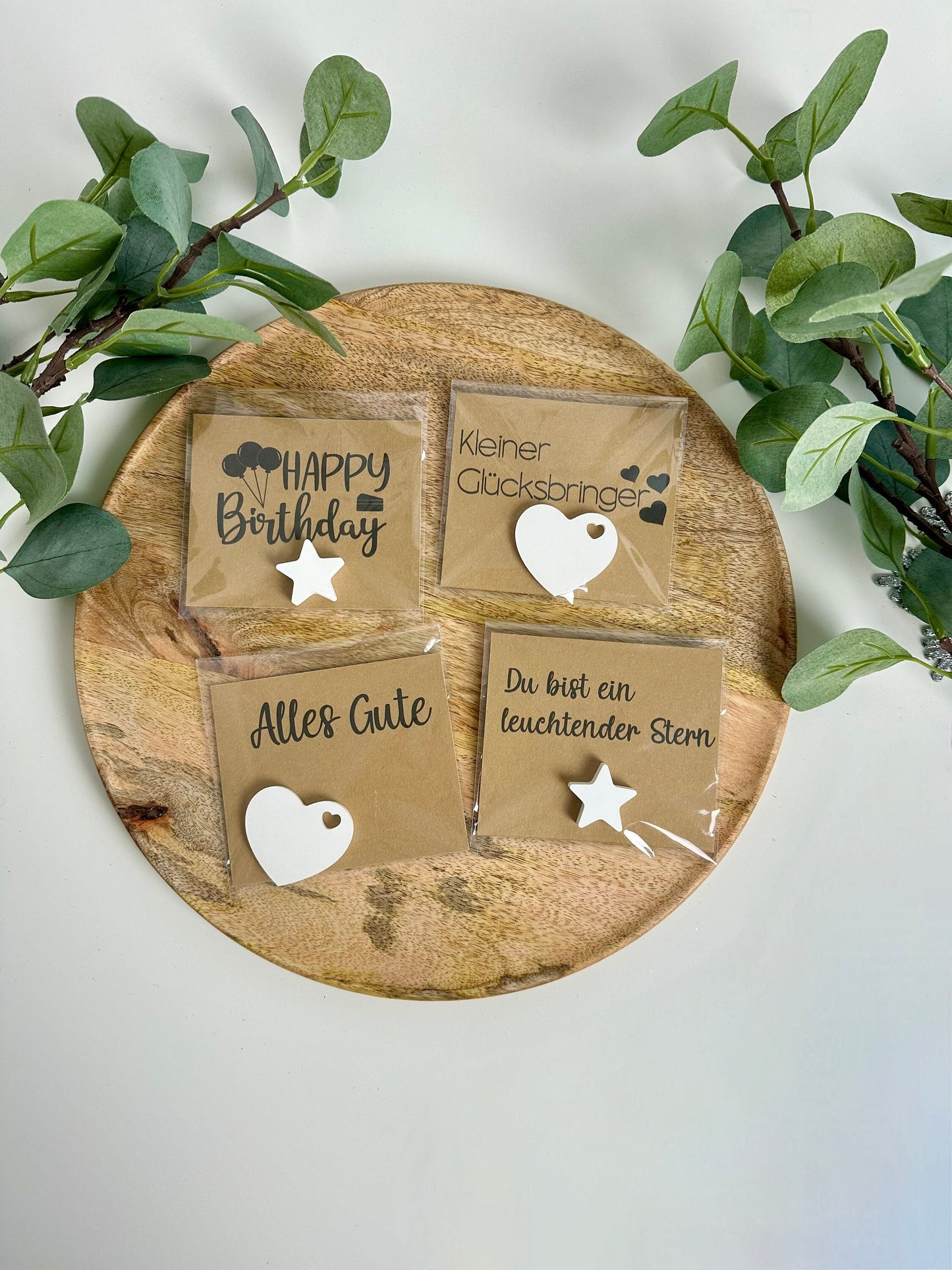 Geburtstagsgeschenk - Geburtstagsgruß - mini Geschenk - Mitbringsel - Geschenkidee mit Spruch - personalisiert - Glücksbringer