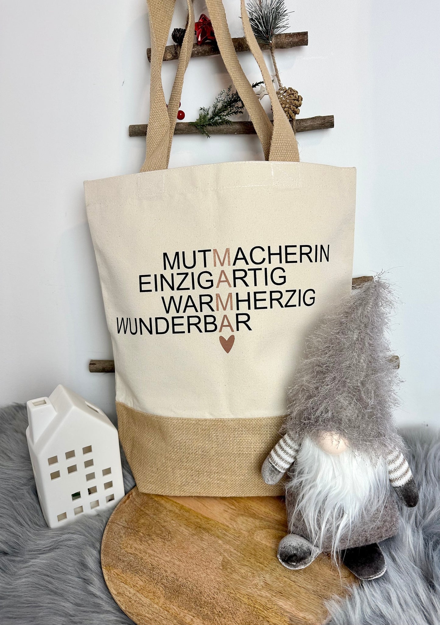 Tasche - Einkaufstasche Mama - Jutetasche - Weihnachtsgeschenk Mama - Individuelle Geschenke
