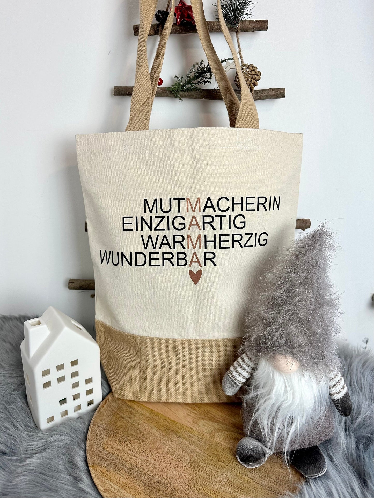 Tasche - Einkaufstasche Mama - Jutetasche - Weihnachtsgeschenk Mama - Individuelle Geschenke