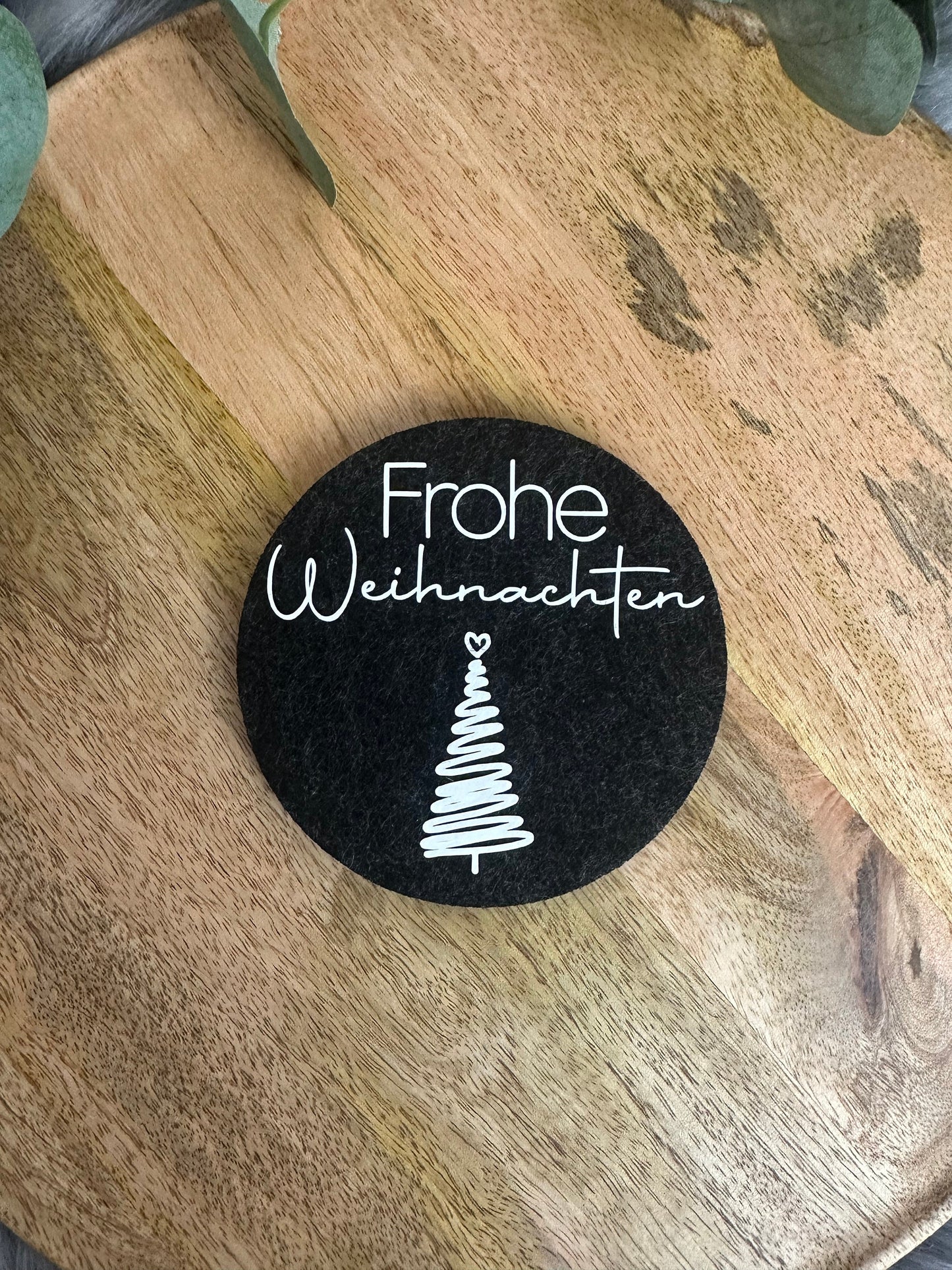 Filzuntersetzer Weihnachten - Kleinigkeit Weihnachten - Weihnachtsmotive - Tassenuntersetzer mit Weihnachtsmotiv - Frohe Weihnachten