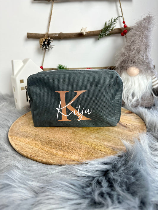 Personalisierte Kosmetiktasche - Schminktasche mit Namen - Reiseorganizer mit Namen - Geburtstagsgeschenk für Frauen