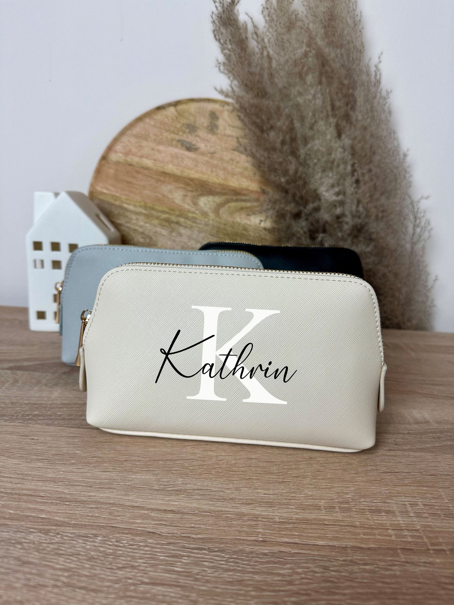 Personalisierte Kosmetiktasche mit Name  - Muttertag - Schminktasche - Geburtstag - Beste Freundin - Kulturtasche - Beautybag - Geschenk
