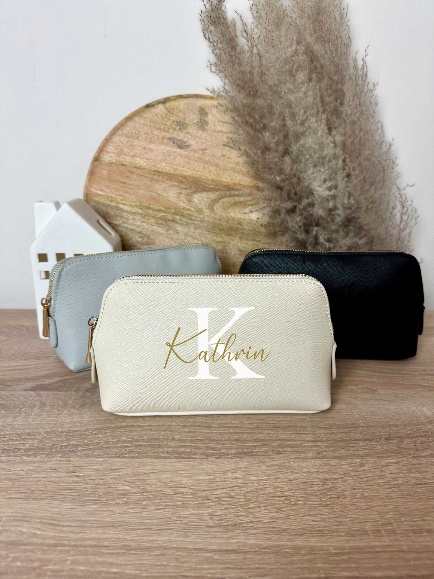 Personalisierte Kosmetiktasche mit Name  - Muttertag - Schminktasche - Geburtstag - Beste Freundin - Kulturtasche - Beautybag - Geschenk