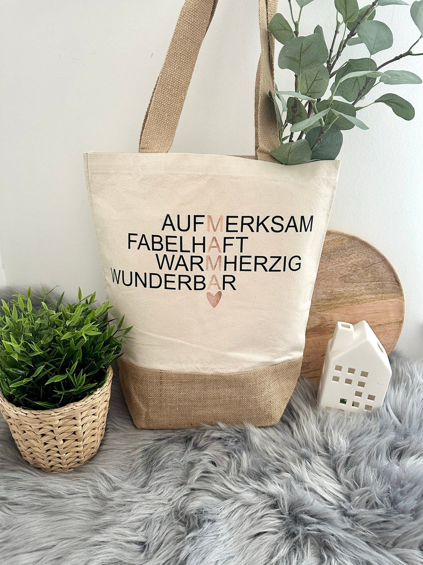 Tasche -  Einkaufstasche - Jutetasche Tante  - Geschenkidee für Tante - Beste Tante - Geschenk Tante Tasche