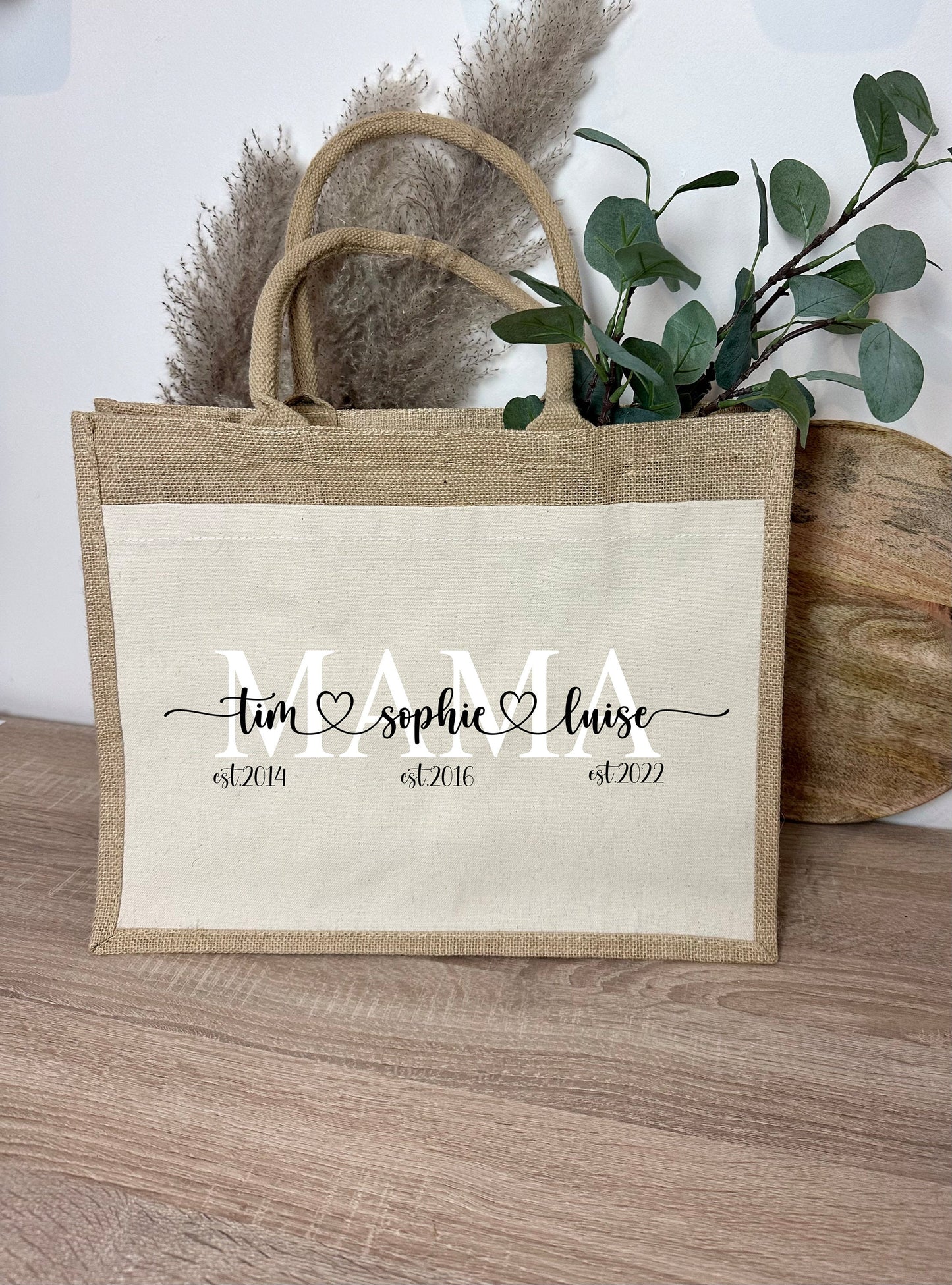 Jutetasche Oma personalisiert - Muttertag - Geschenk Oma Geburtstag - Juteshopper - Muttertagsgeschenk - Oma - Tante - Mama