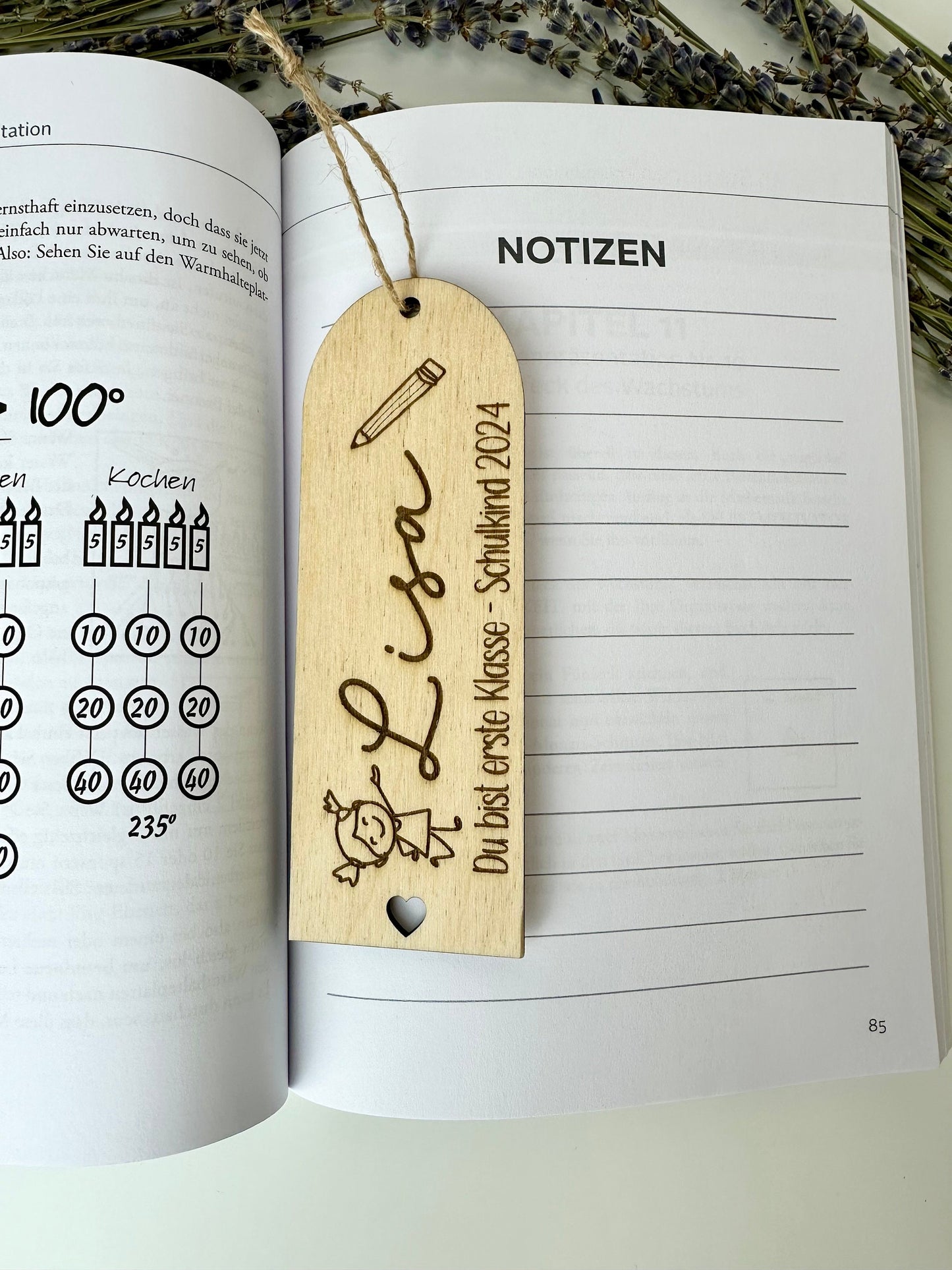 Lesezeichen Schulkind 2024 - personalisiert mit Namen - du bist erste Klasse -Geschenk zur Einschulung - Schultüte Inhalt - Lesehilfe