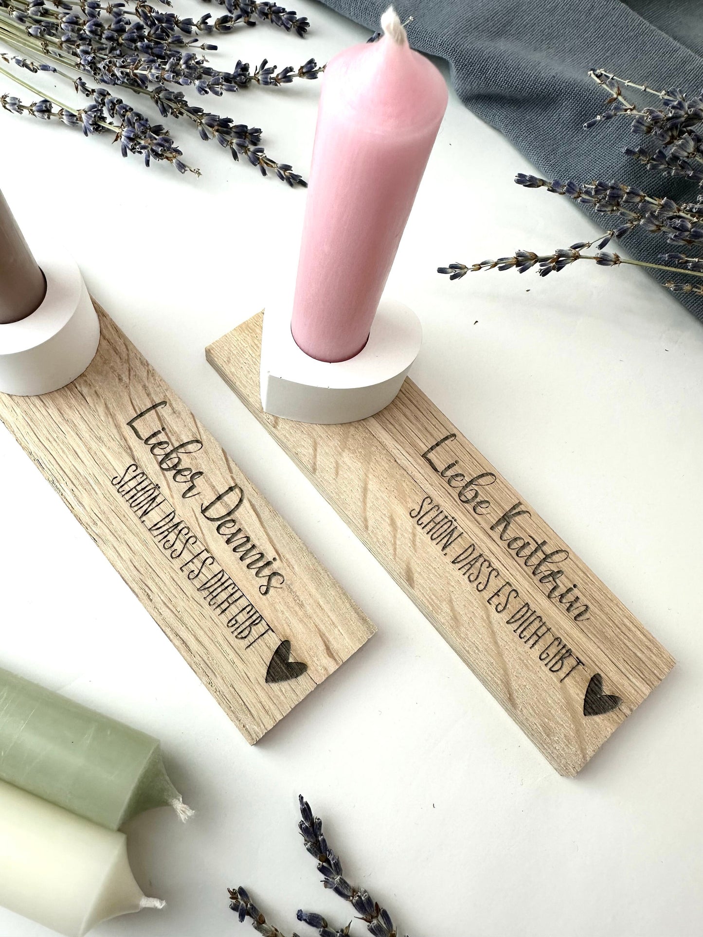 Kleinigkeit zum Geburtstag - personalisiertes Geschenk - Kerzengeschenk - Mitbringsel Geburtstag - Geschenkset - Geburtstagsset