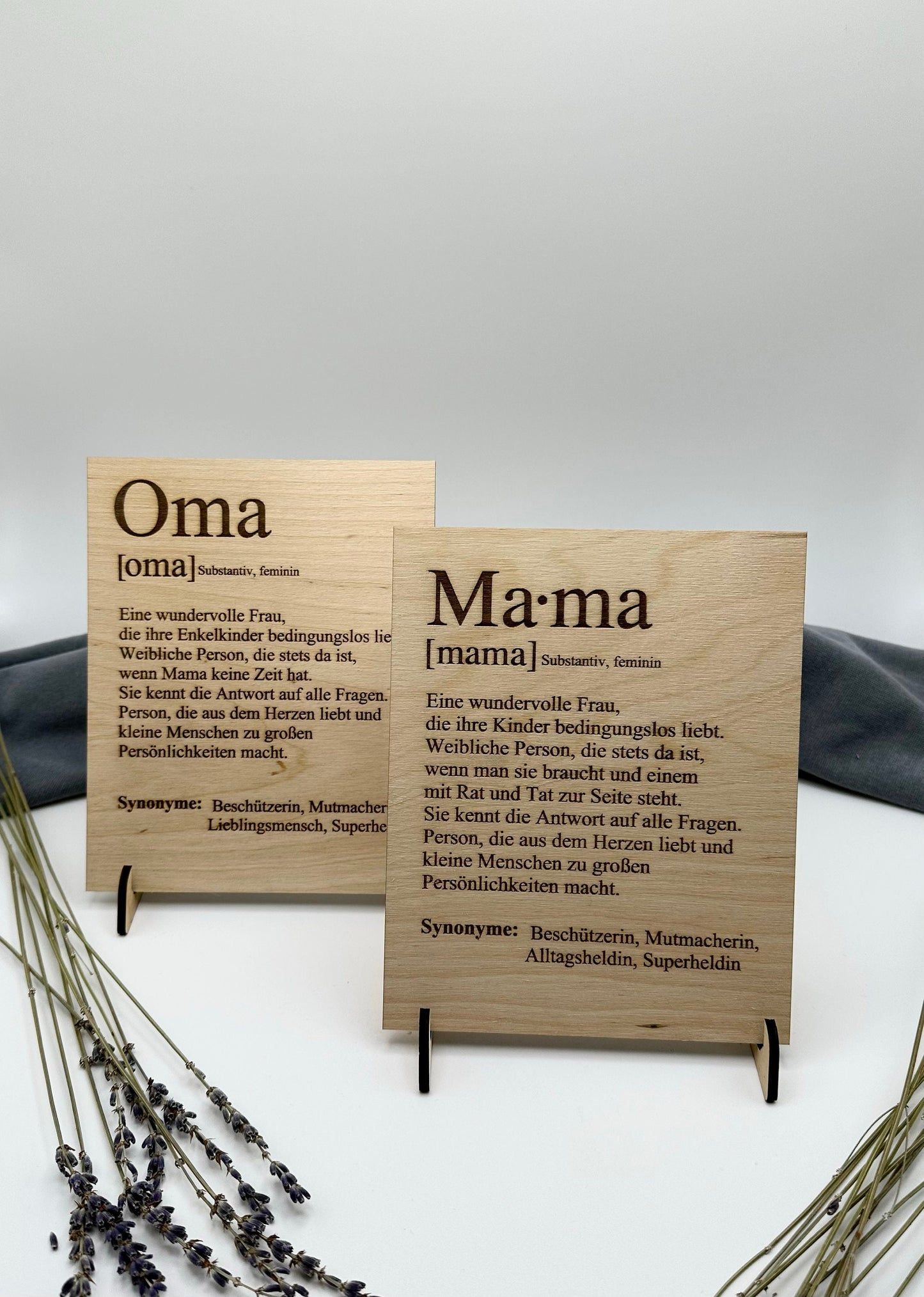 Muttertag - Muttertagsgeschenk- Geschenk Mama - Oma - Holzschild Mama Synonym - Geschenke für Omas und Mamas - Geburtstagsgeschenk