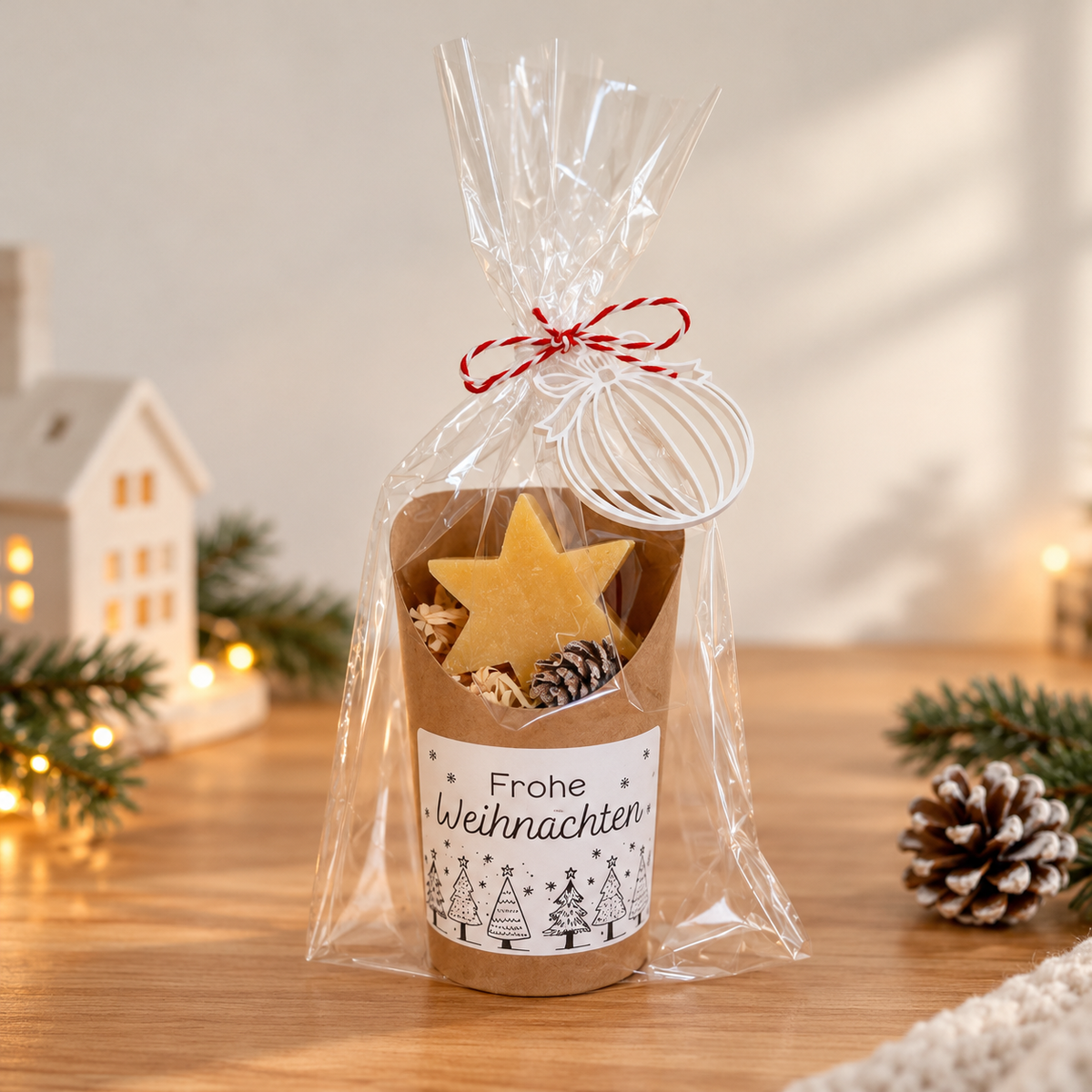 Weihnachtsseife mit Geschenkverpackung