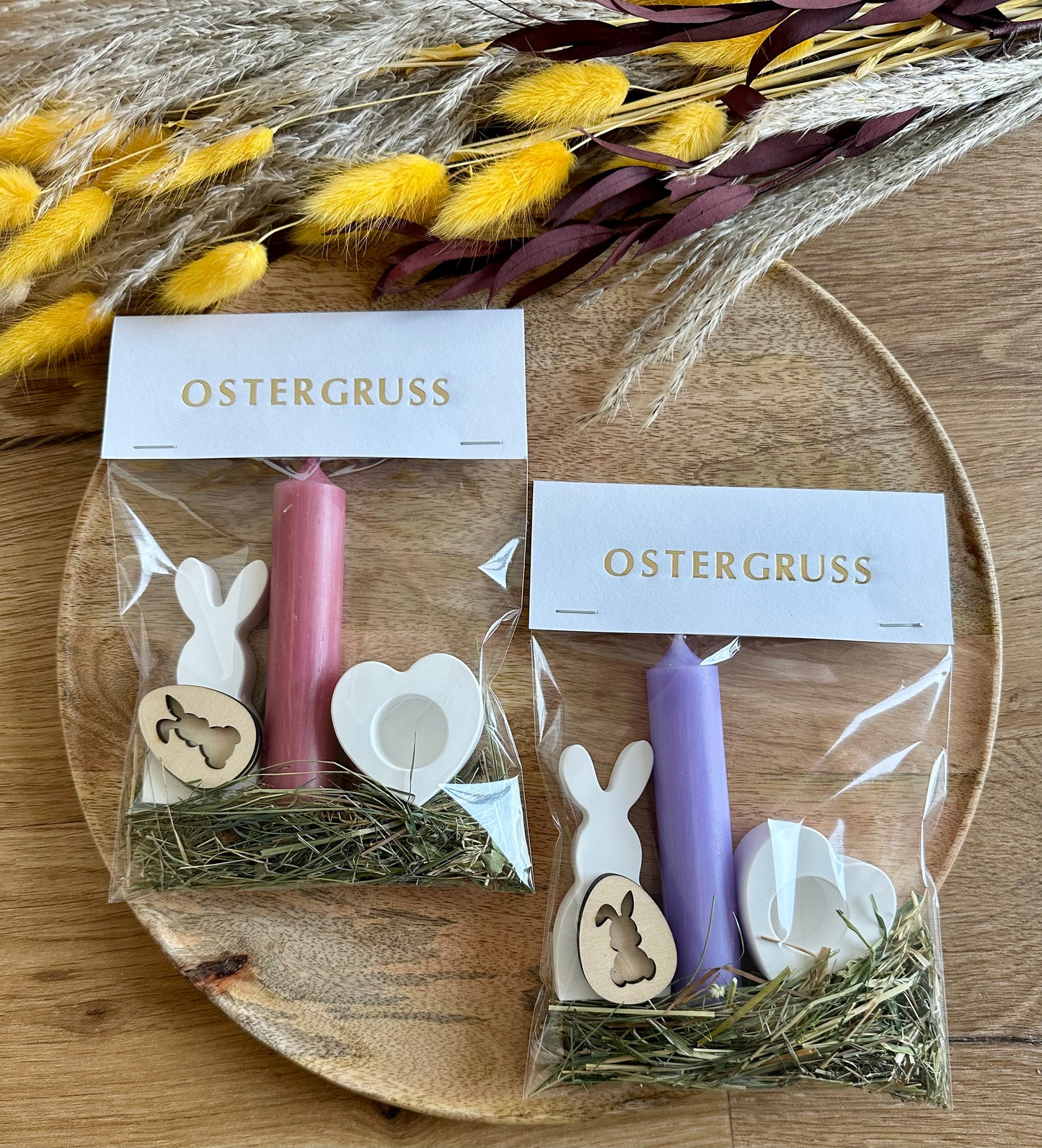 Kleinigkeit zu Ostern mit Prägung | Kerzengeschenk zu Ostern