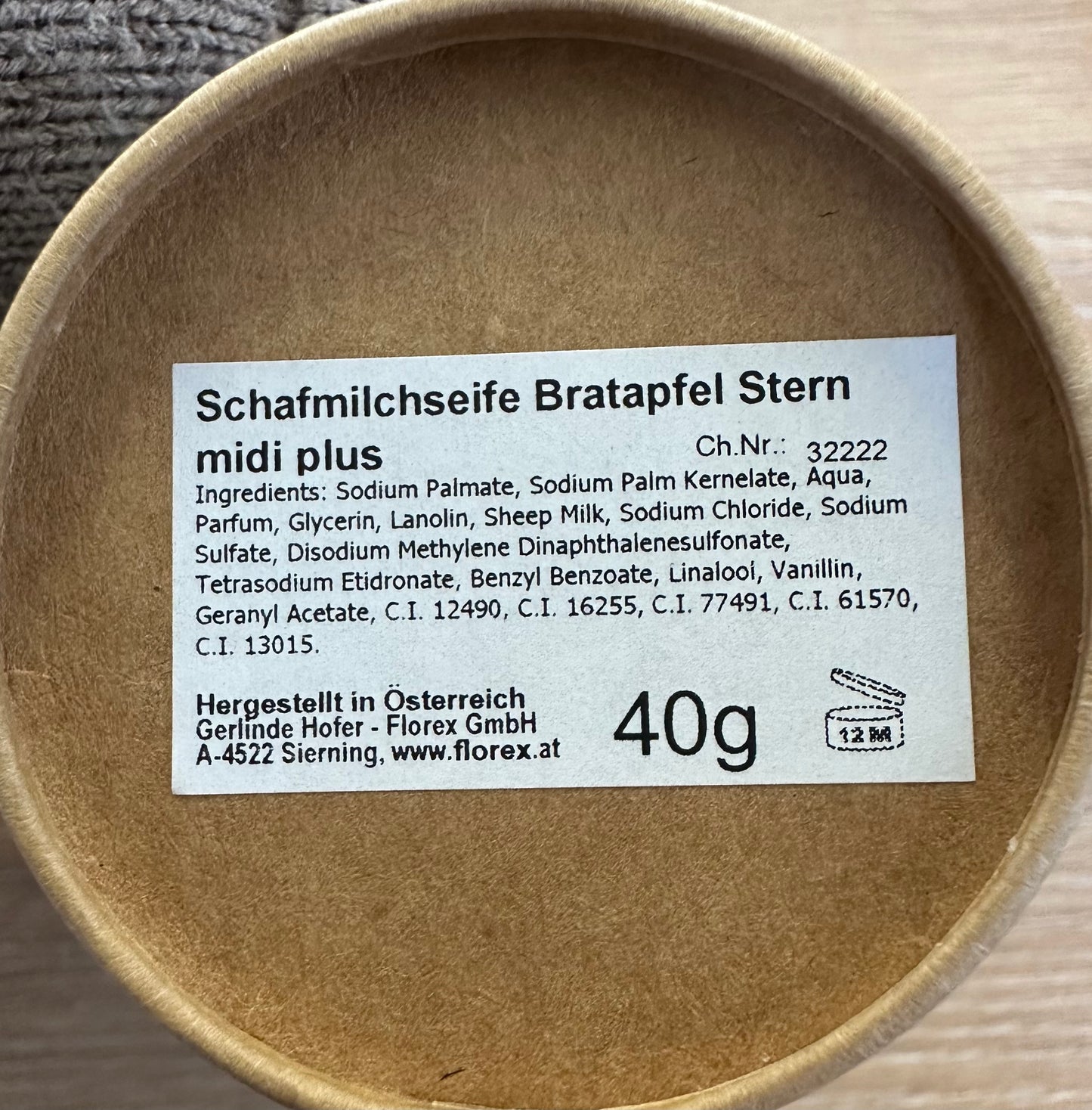 Weihnachtsseife mit Geschenkverpackung