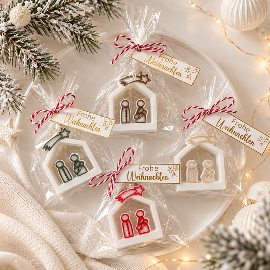 Gastgeschenk Weihnachten - Minikrippe